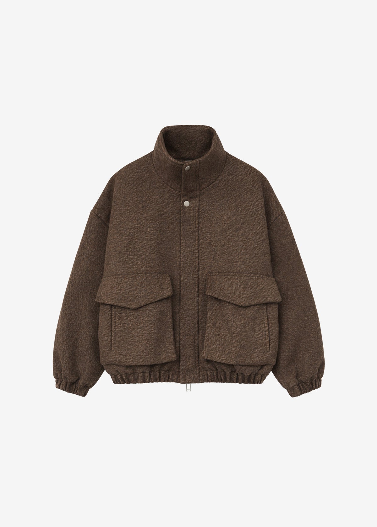 Elle Aviator Jacket - Brown Melange - 9
