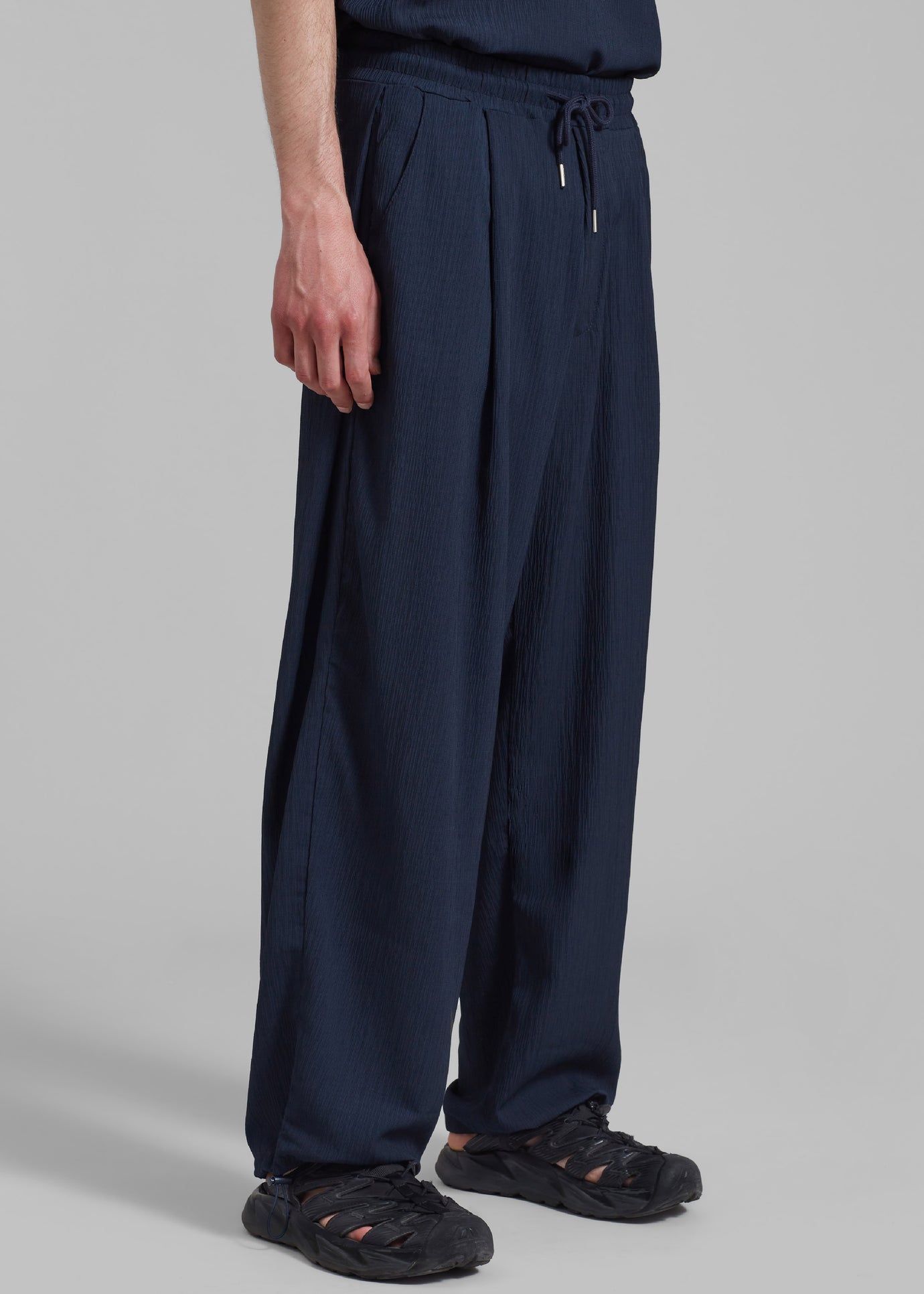 Eliott Crinkle Pants - Navy - 1