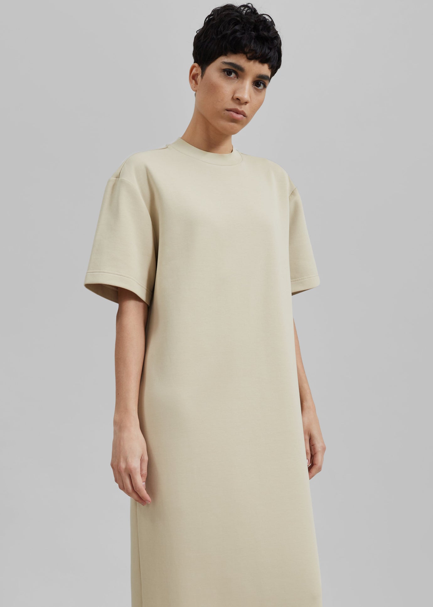 Ellis Tee Dress - Beige - 1