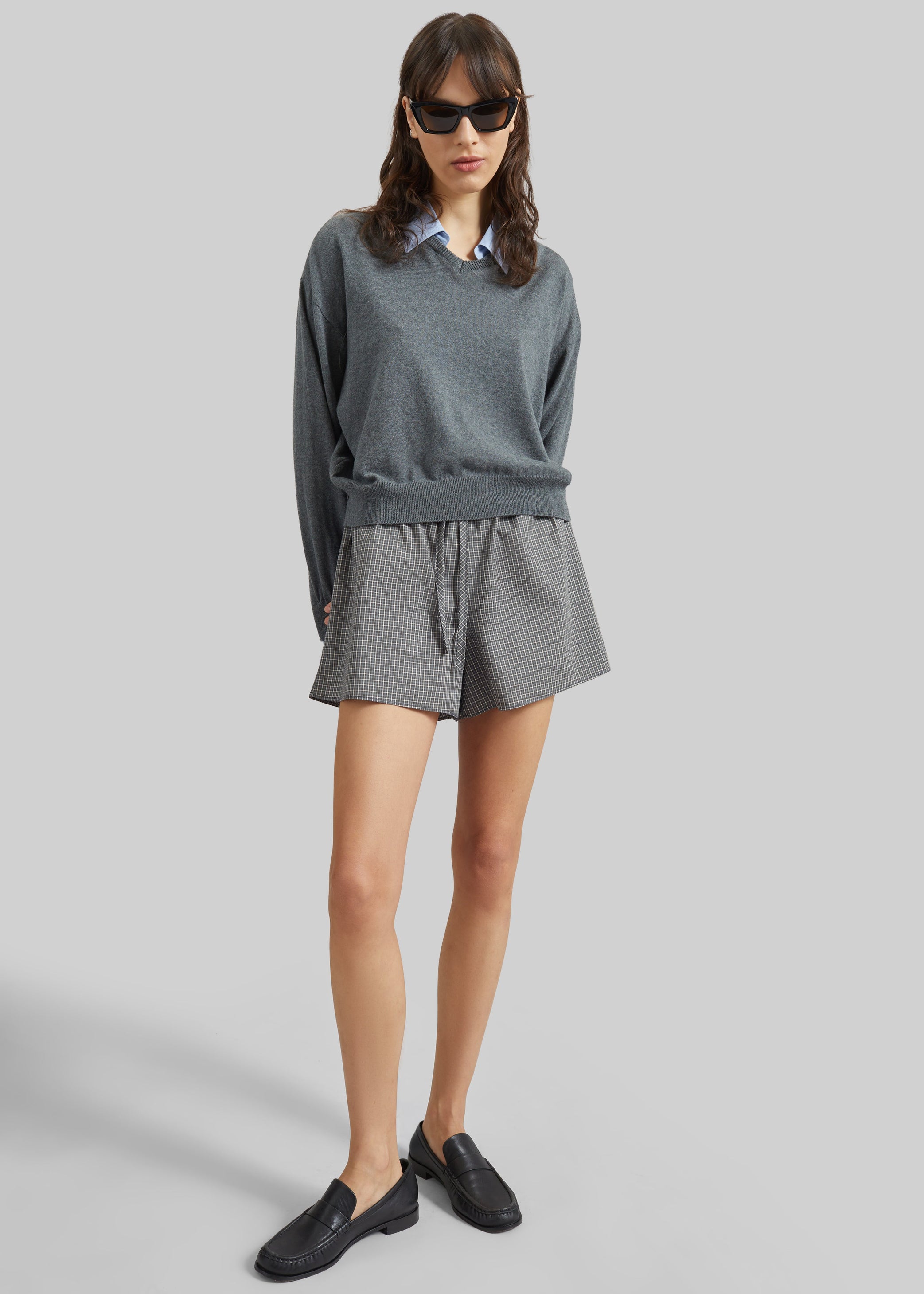 Shop the look image for Ello Boxer Shorts - Checked Grey