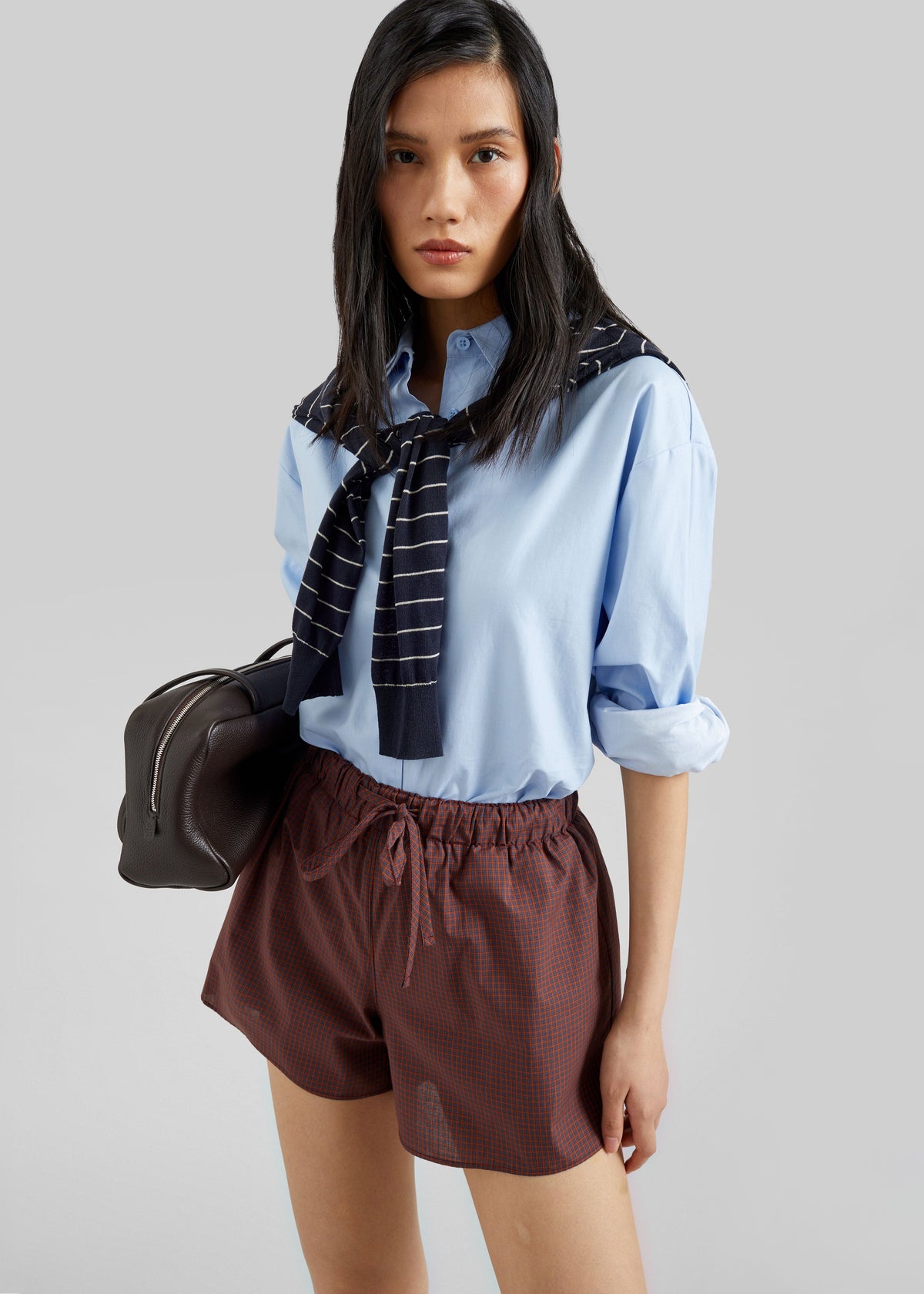 Ello Boxer Shorts - Checked Terracotta - 3