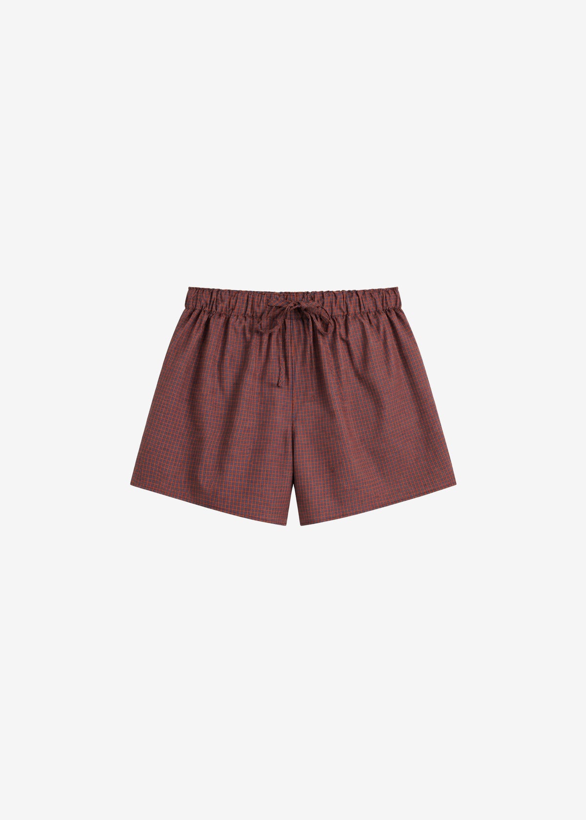 Ello Boxer Shorts - Checked Terracotta - 8