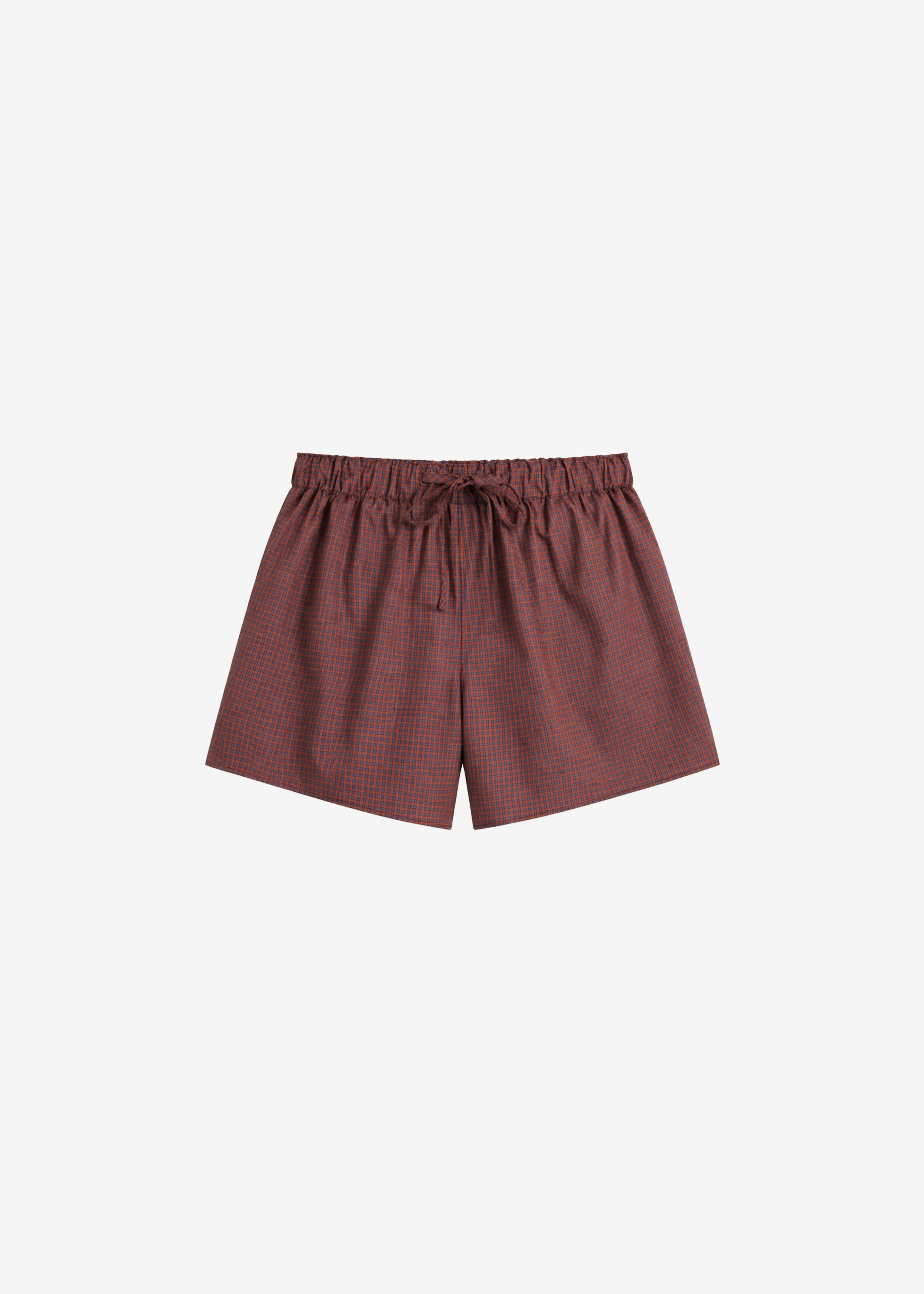 Ello Boxer Shorts - Checked Terracotta - 8