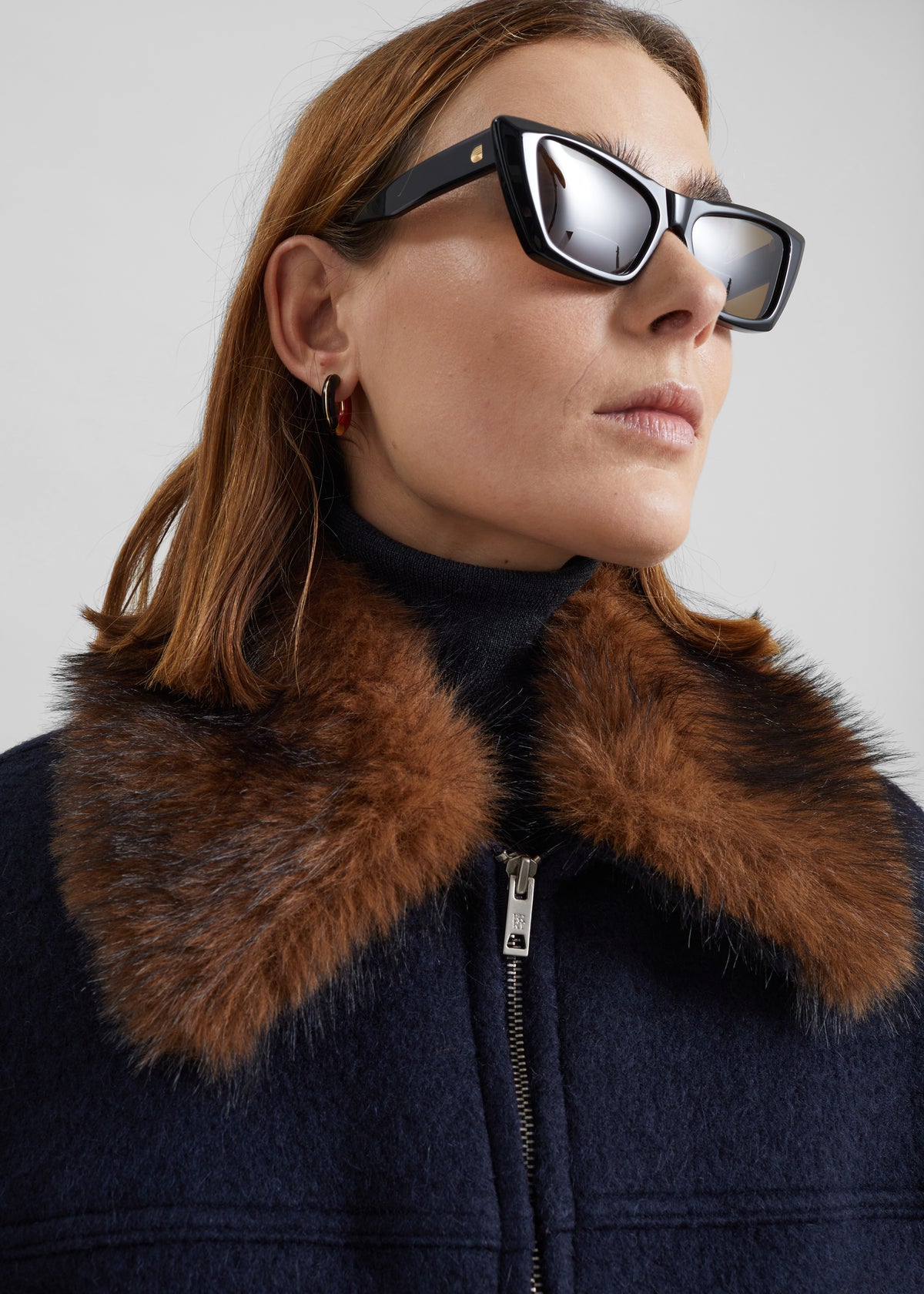 Elmont Brushed Wool Quilted Jacket - Dark Navy - 2