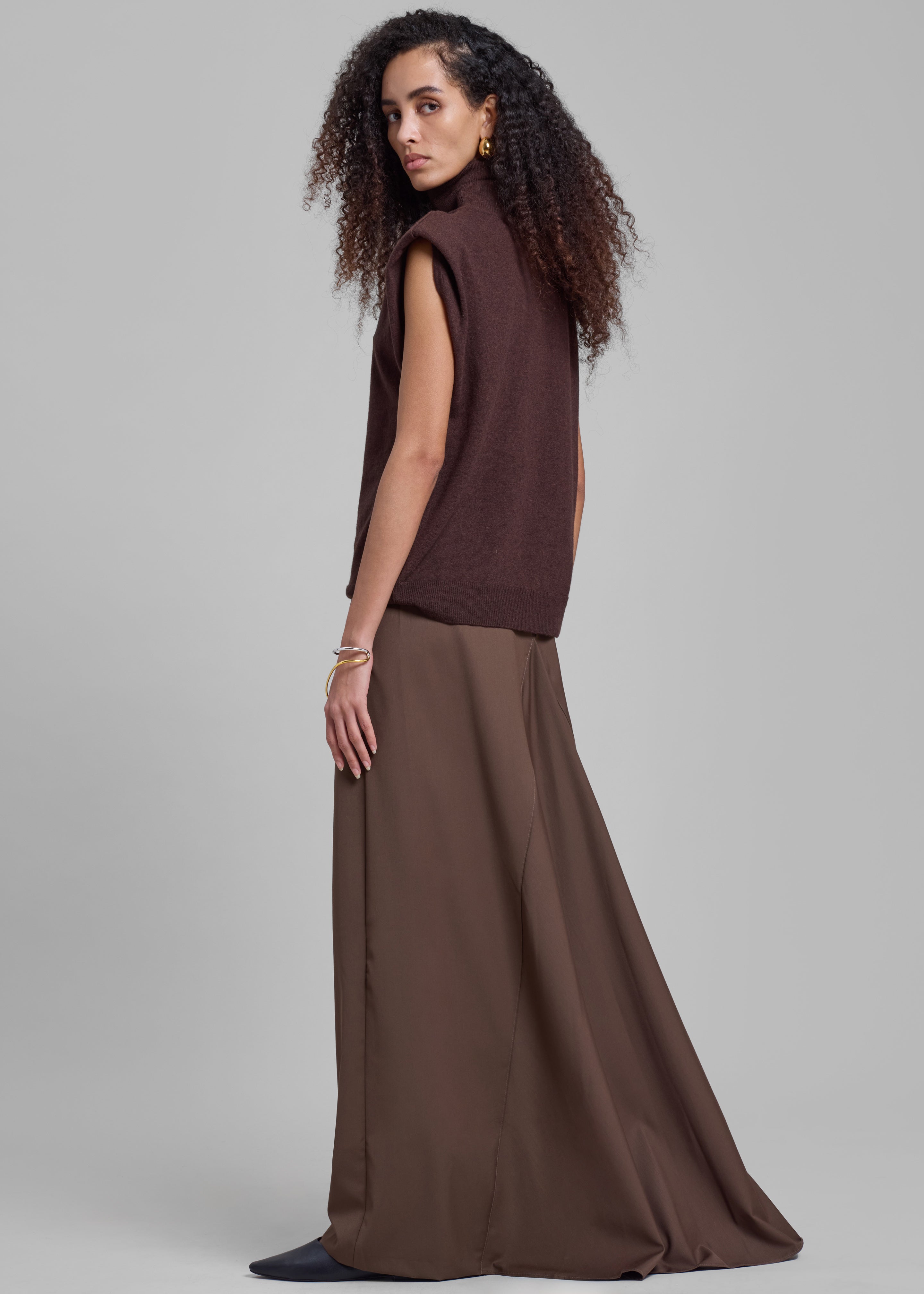 Eloise Maxi Skirt - Brown - 5