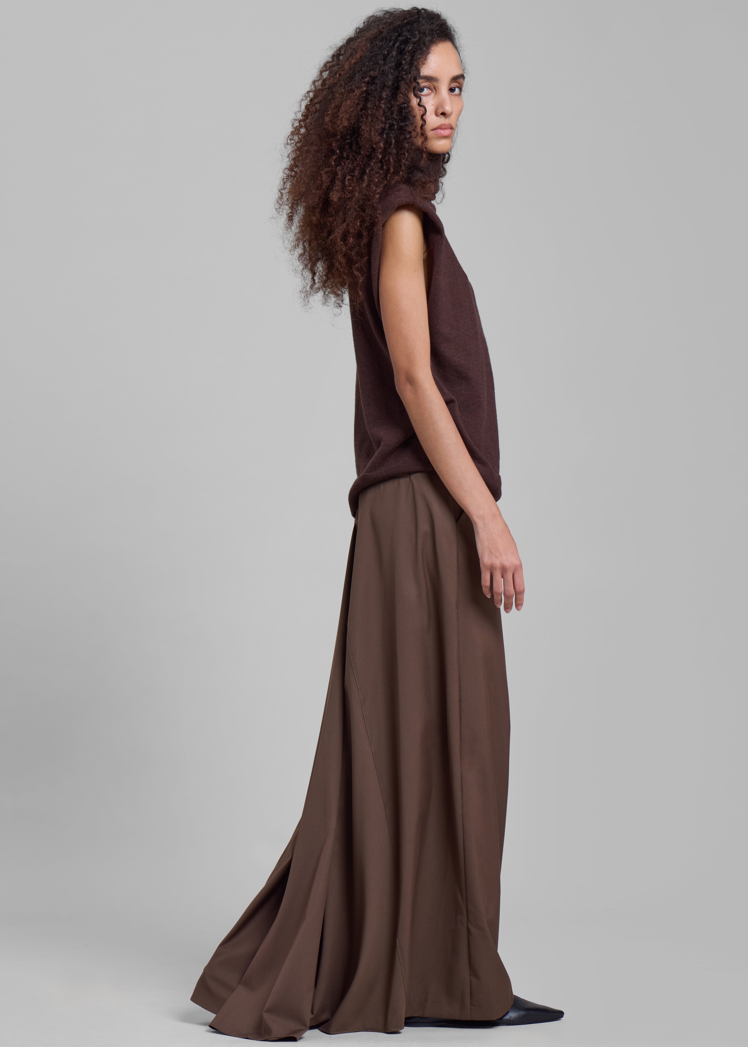 Eloise Maxi Skirt - Brown - 4