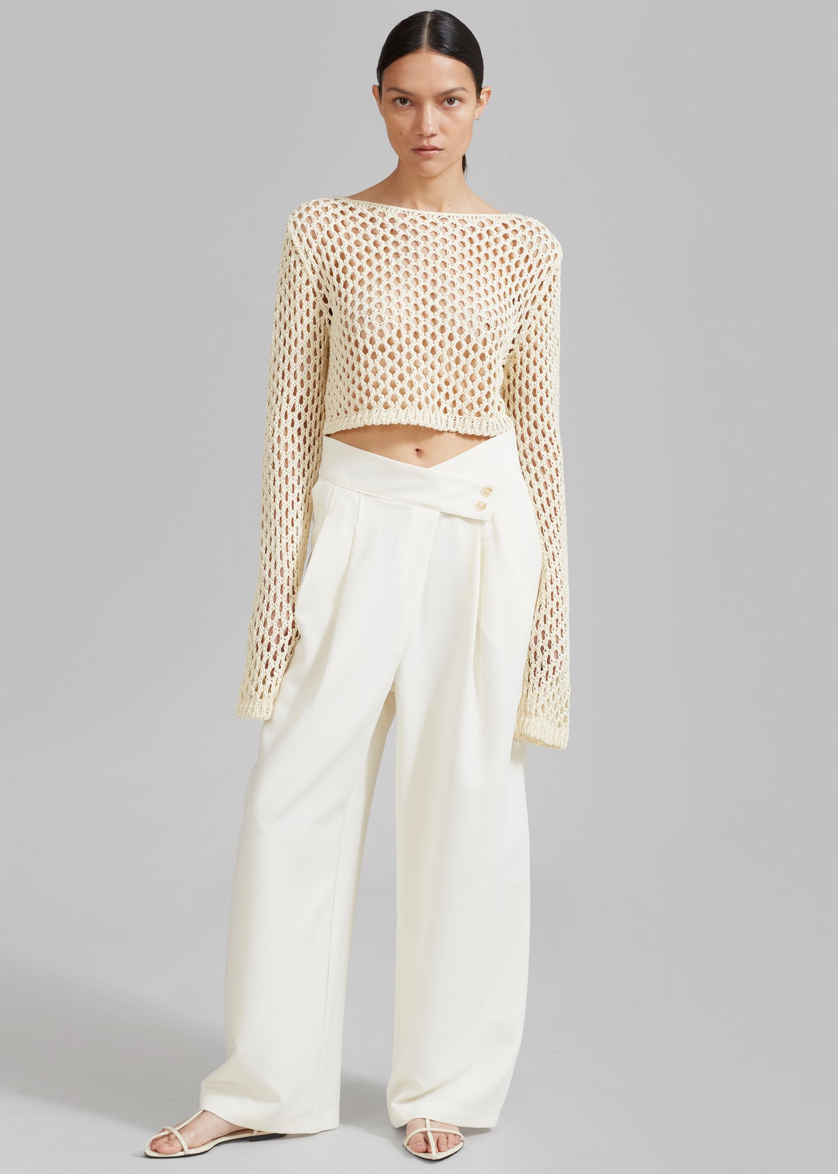 Eloise Trousers - Cream - 6