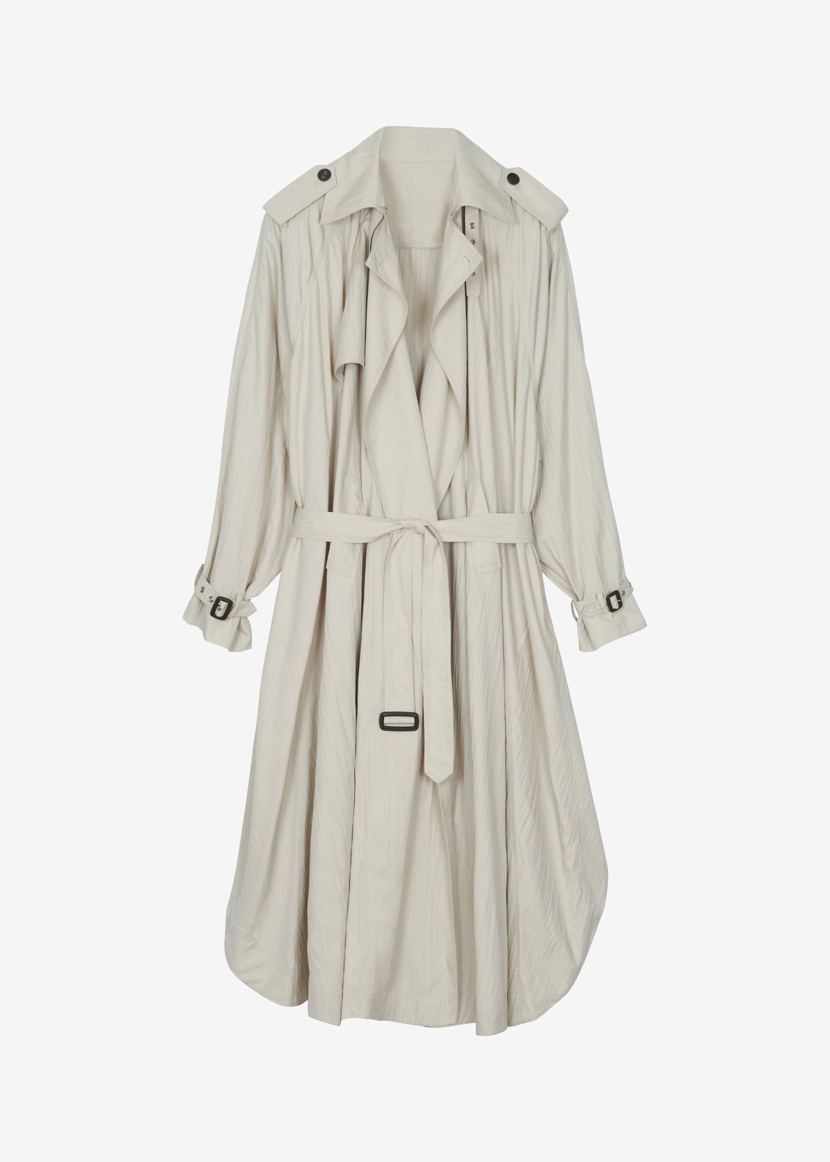 Elsdon Fluid Long Trench - Light Beige - 11