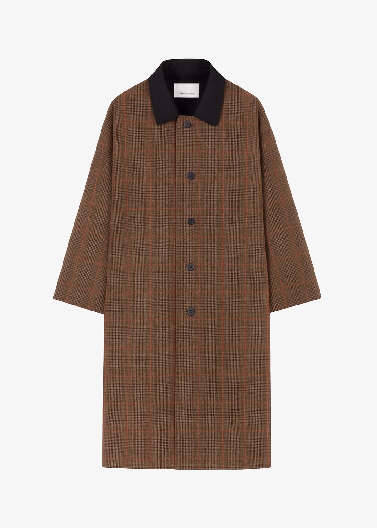 Elton Reversible Car Coat - Brown Glen Plaid - 15
