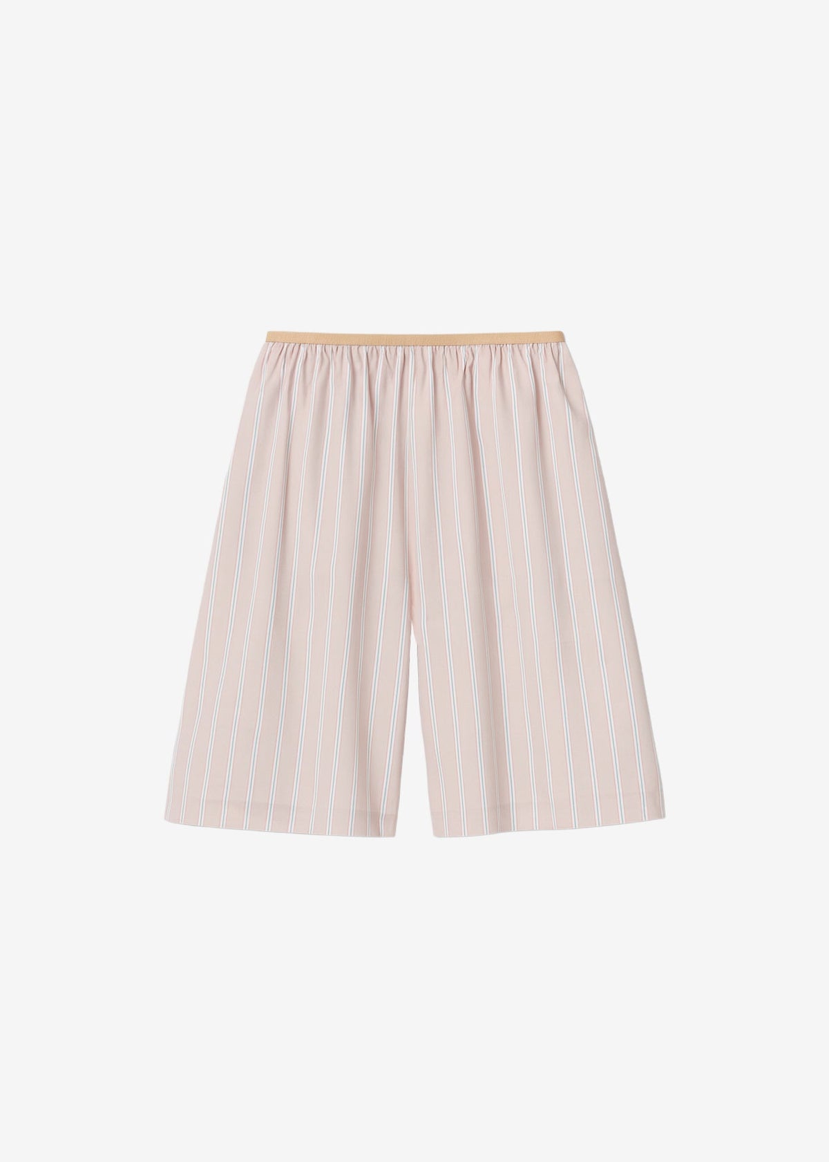 Elyn Elastic Bermuda Shorts - Pink/White Stripes - 10