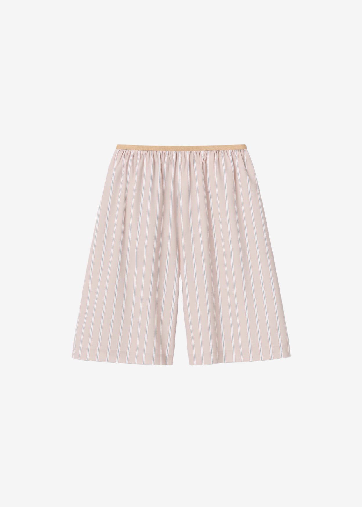 Elyn Elastic Bermuda Shorts - Pink/White Stripes - 10