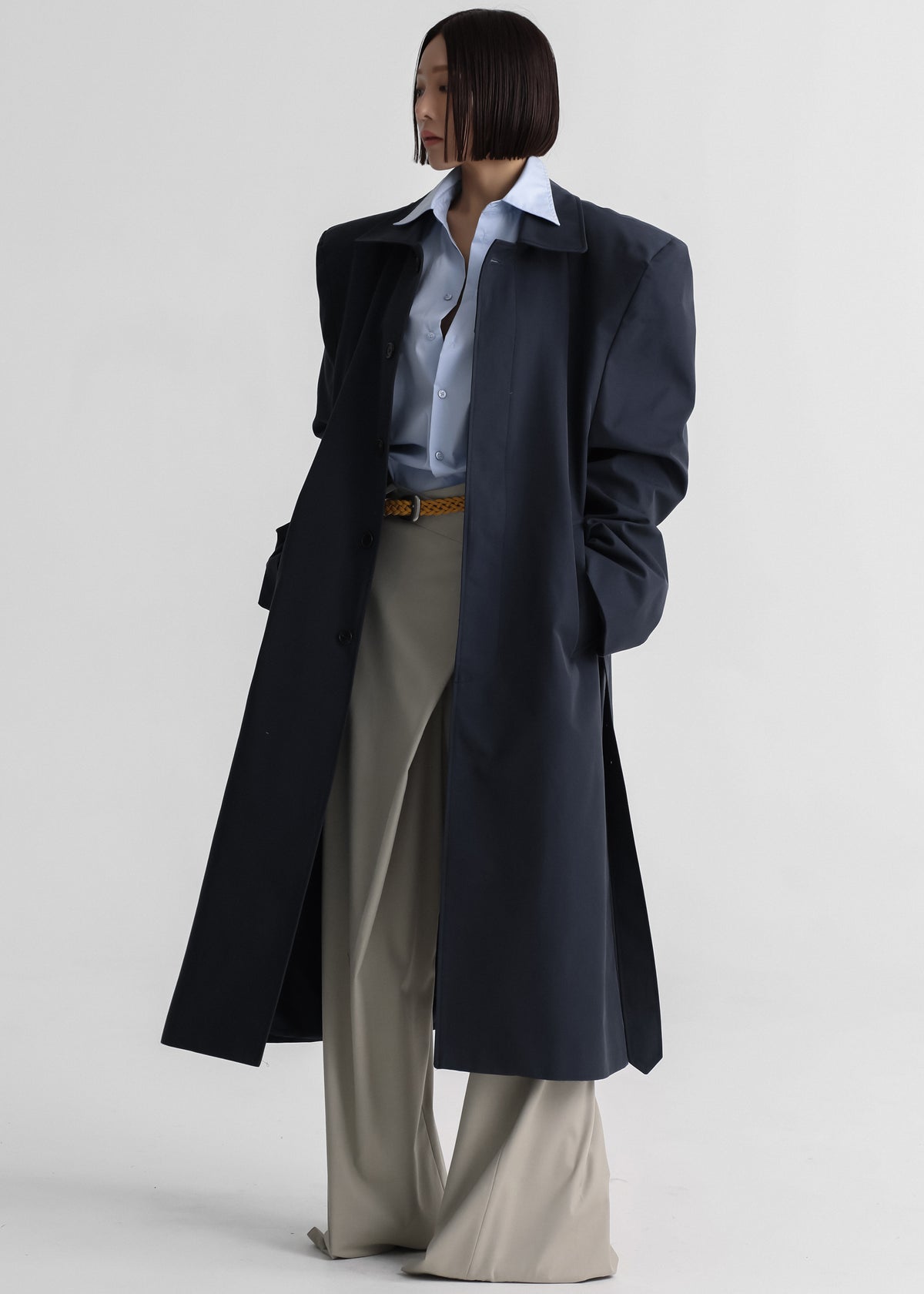 Emden Padded Overcoat - Navy - 12
