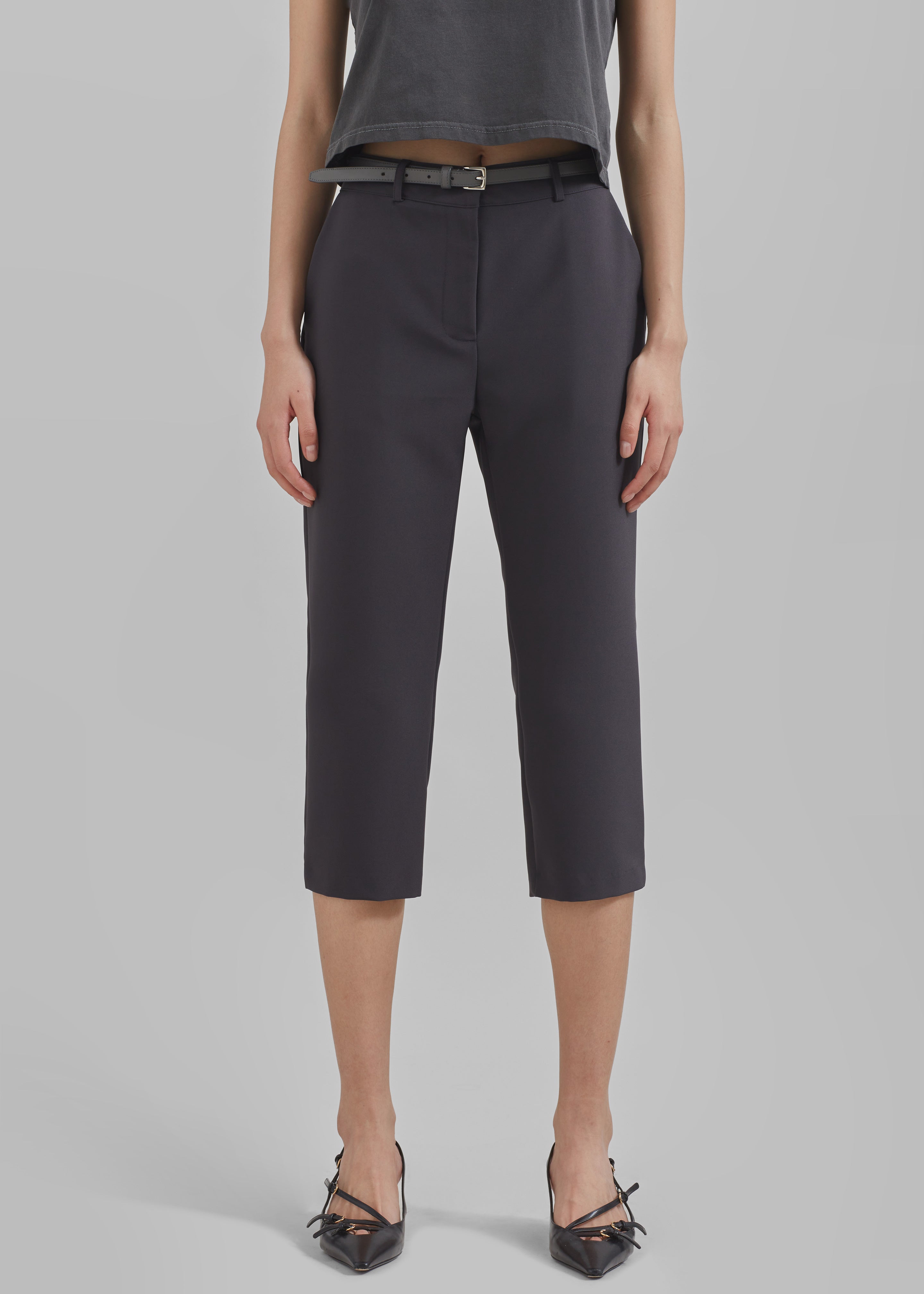 Emersyn Capri Pants - Charcoal - 5