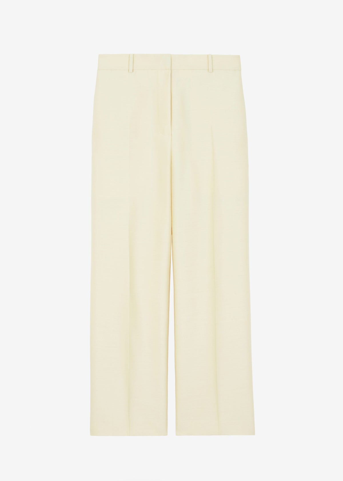 Emra Silk Trousers - Pale Yellow - 12