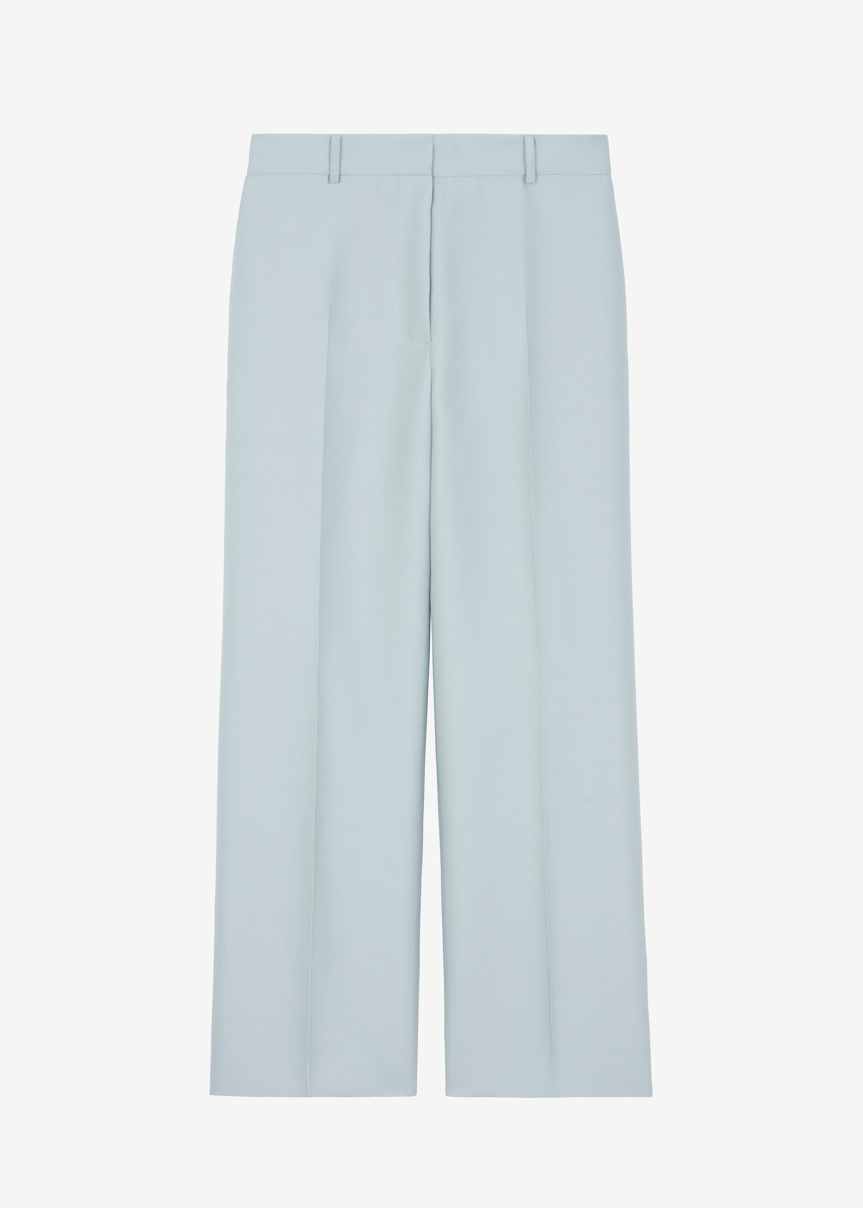 Emra Silk Trousers - Dusty Blue - 8