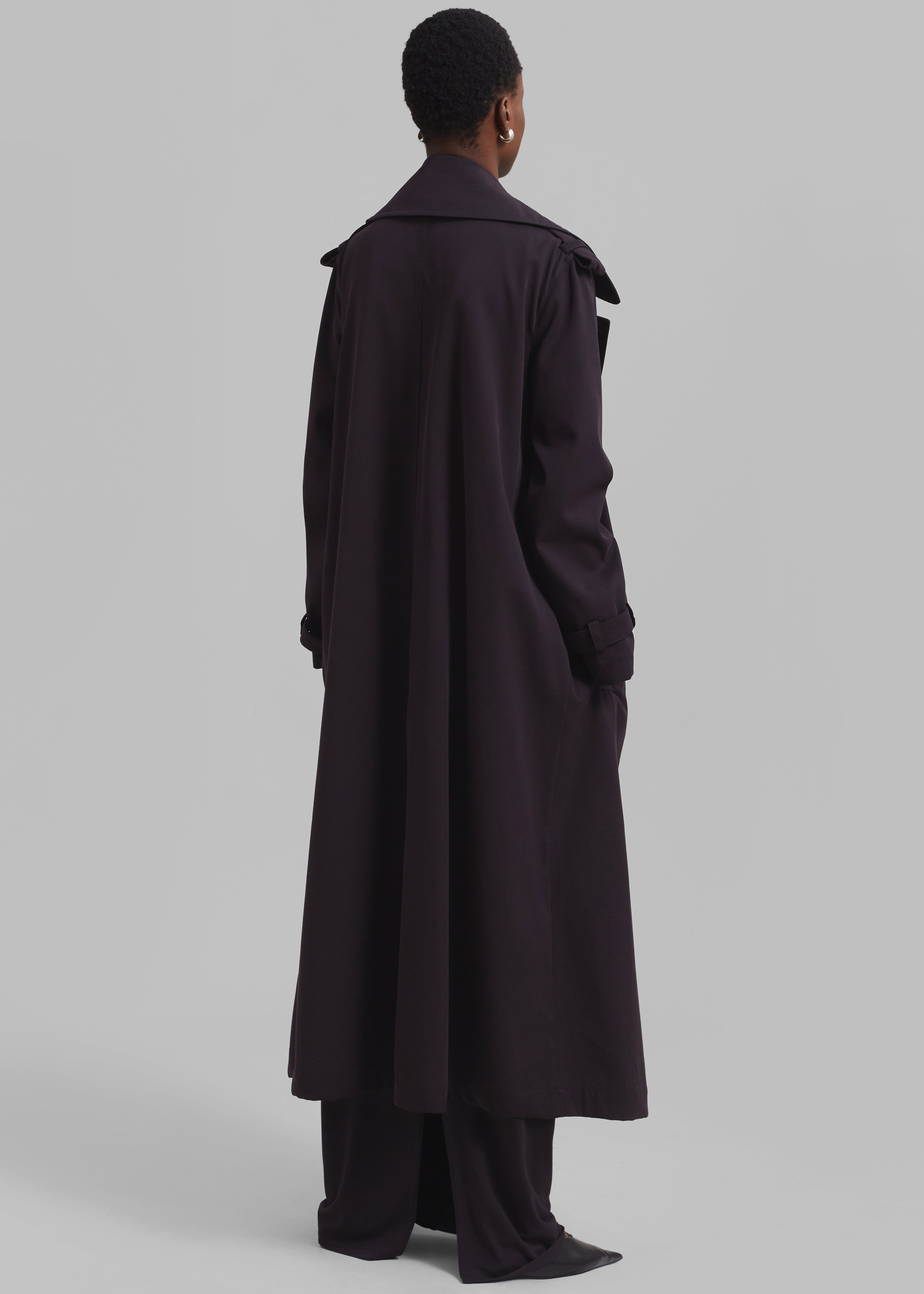 Coline Trench Coat - Dark Plum - 13