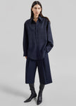 Camicia Ennio tono su tono - Quadri blu navy