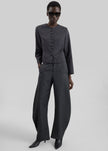 Pantaloni barrel Enya - Grigio scuro mélange
