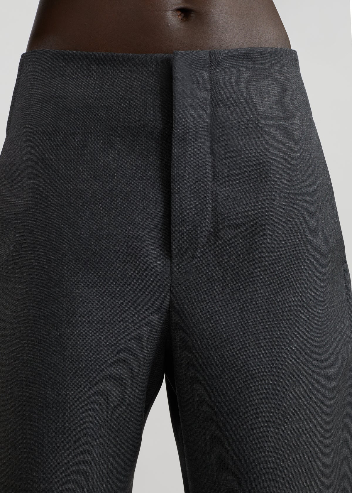 Pantaloni barrel Enya - Grigio scuro mélange