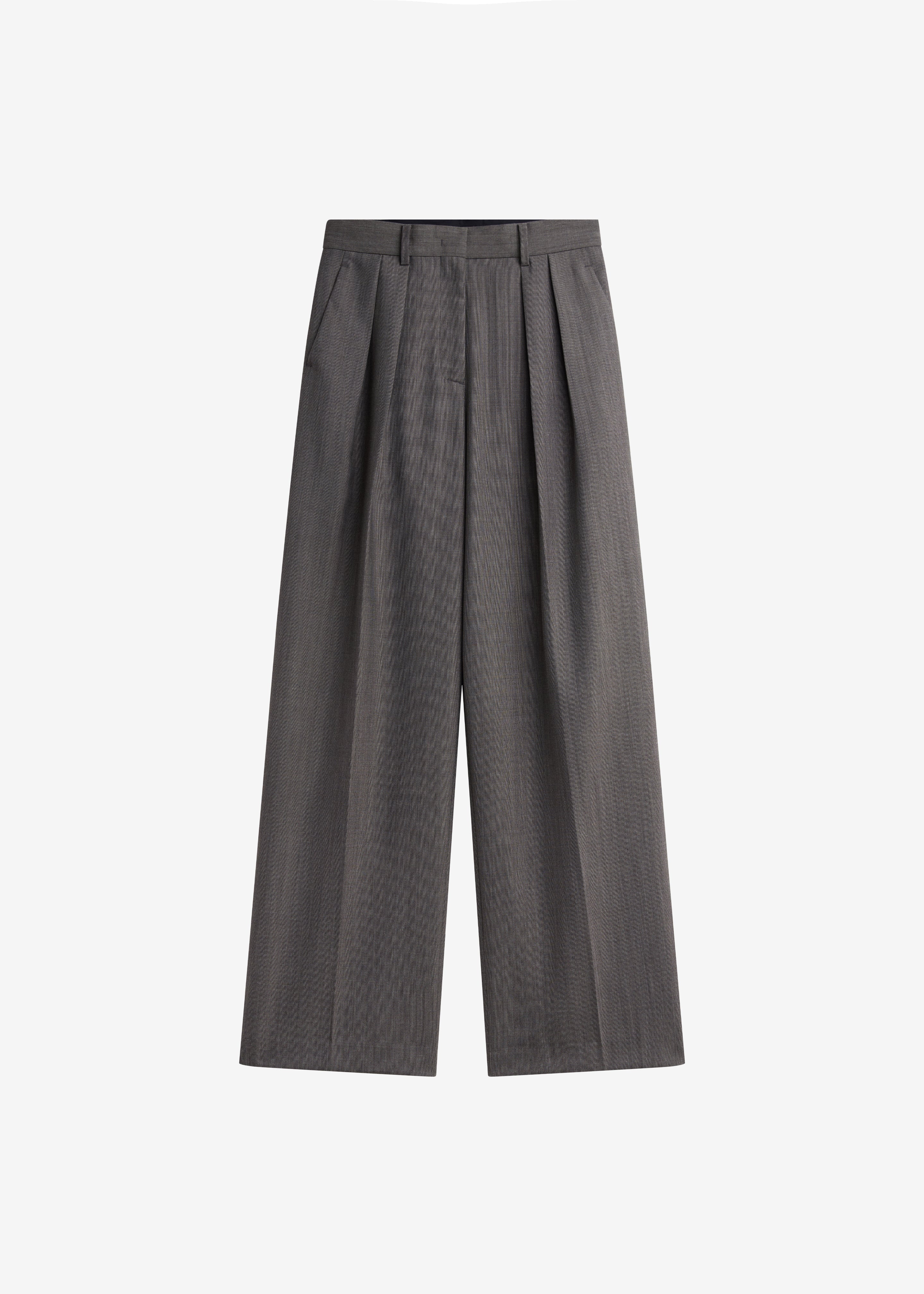 Pantalon Erena plissé - Taupe foncé - 8
