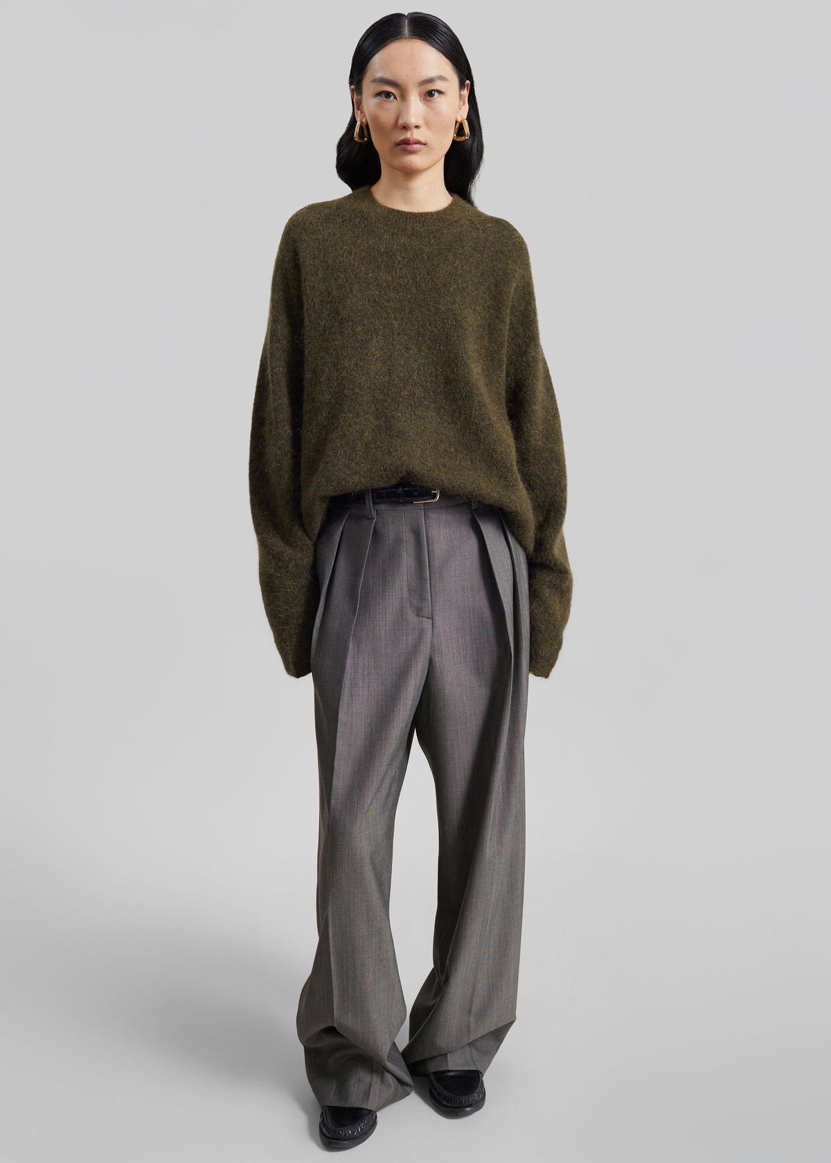 Pantalon Erena plissé - Taupe foncé - 3