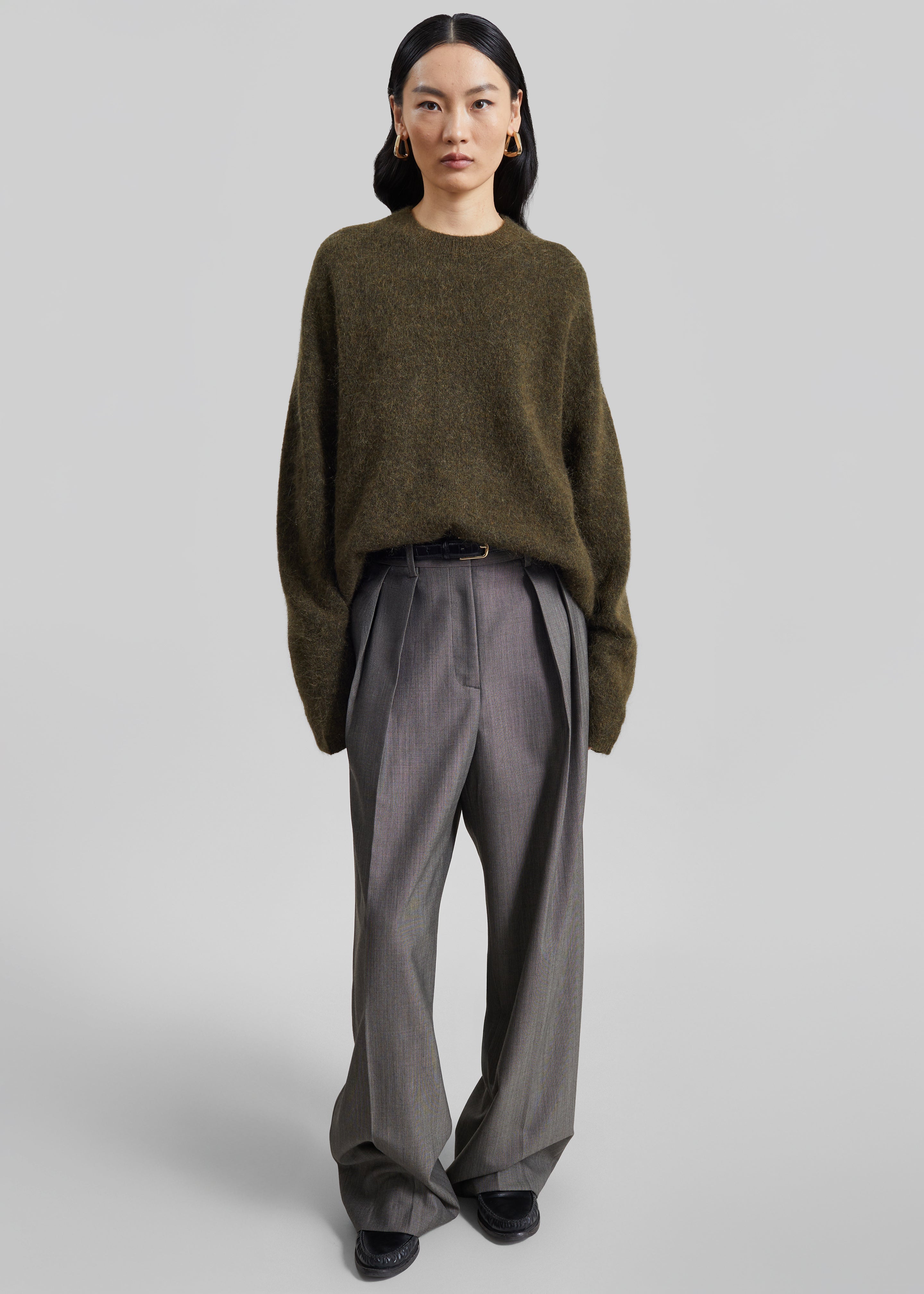 Pantalon Erena plissé - Taupe foncé - 3
