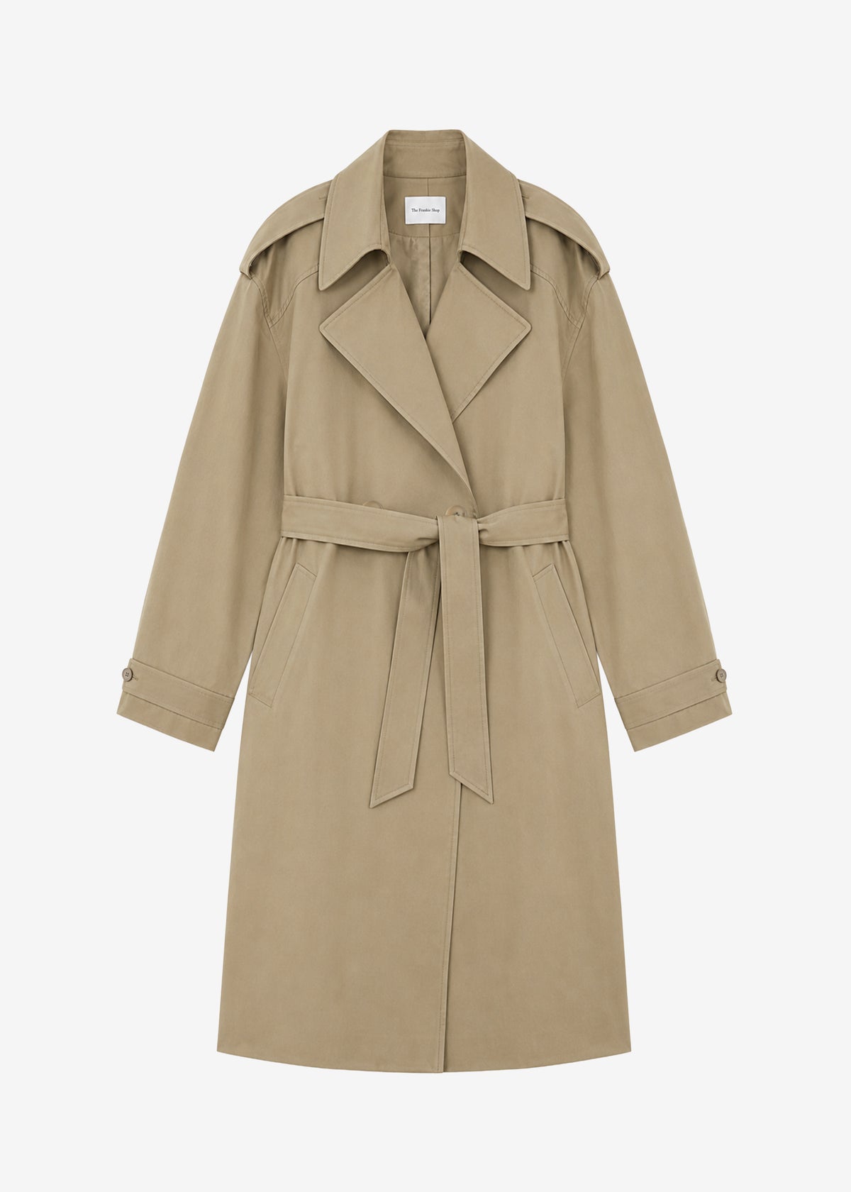 Esben Cotton Trench Coat - Light Taupe
