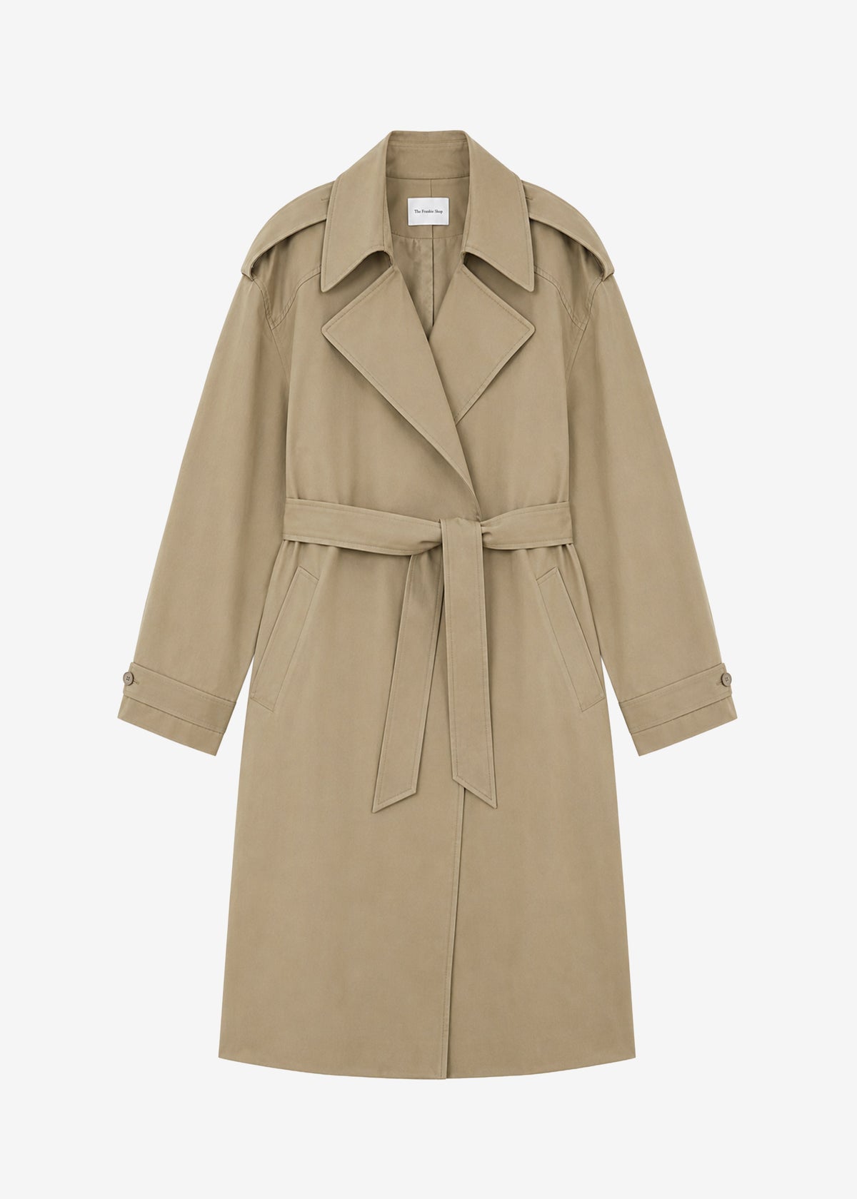 Esben Cotton Trench Coat - Light Taupe