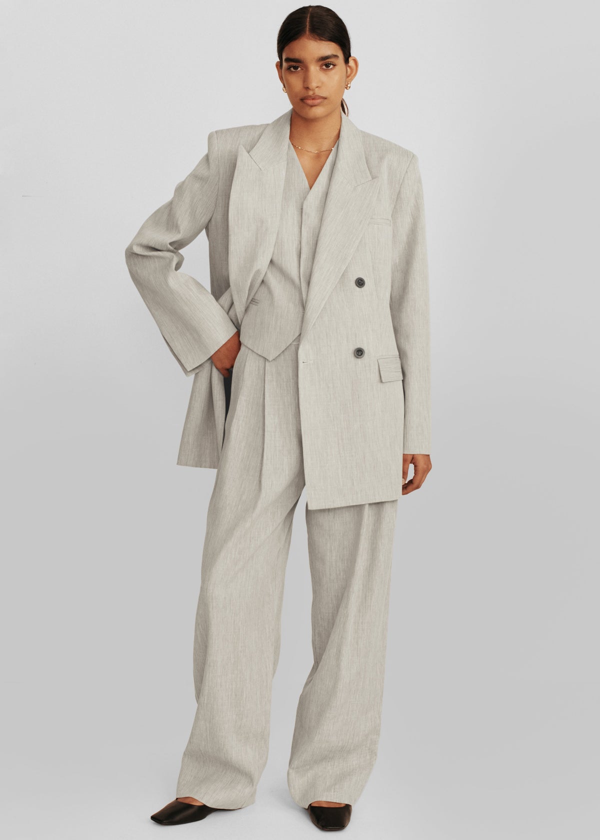 Esse Studios Bode Double Blazer - Asha Linen - 10