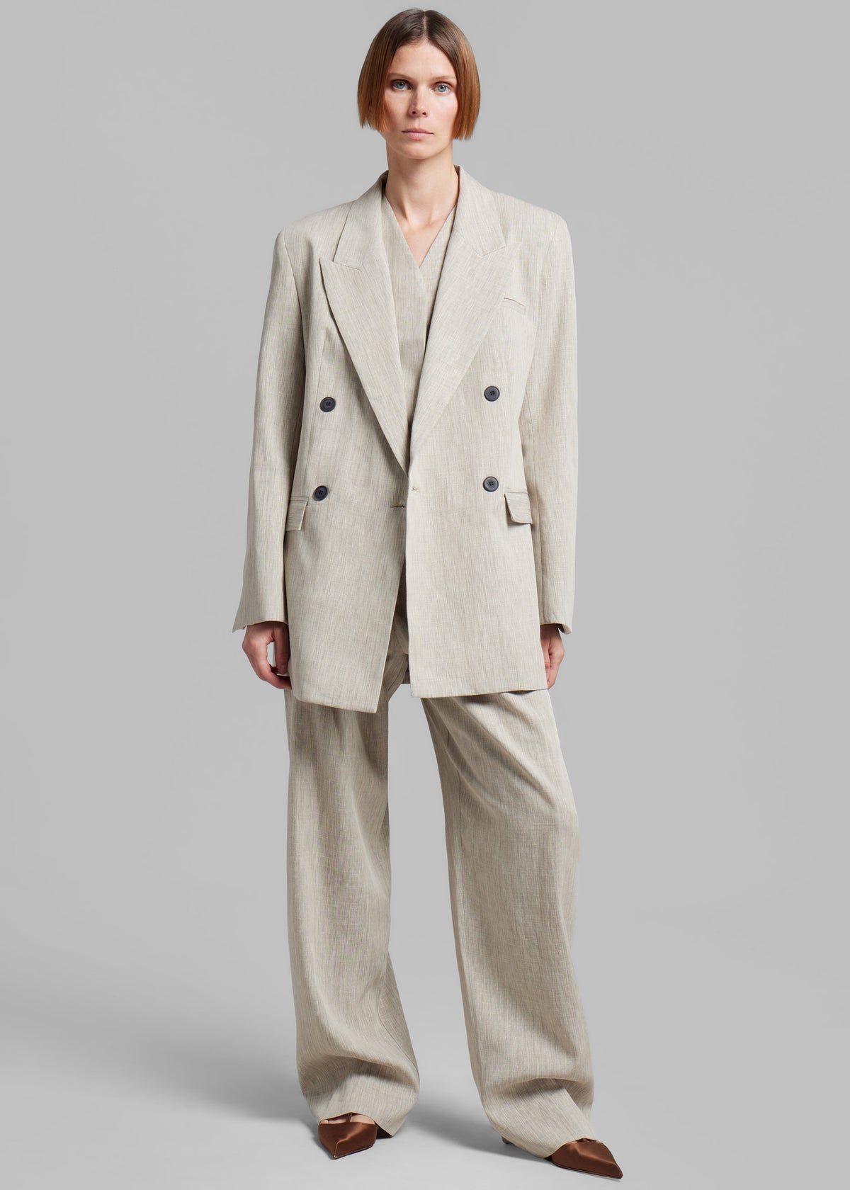 Esse Studios Bode Double Blazer - Asha Linen - 2