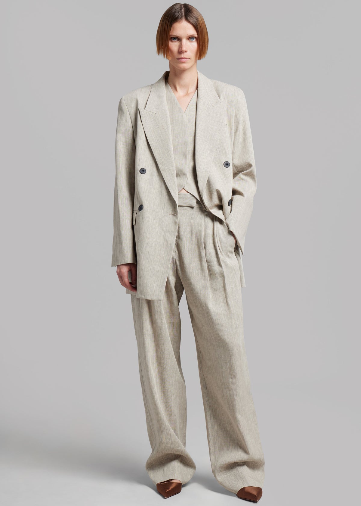 Esse Studios Bode Double Blazer - Asha Linen - 6