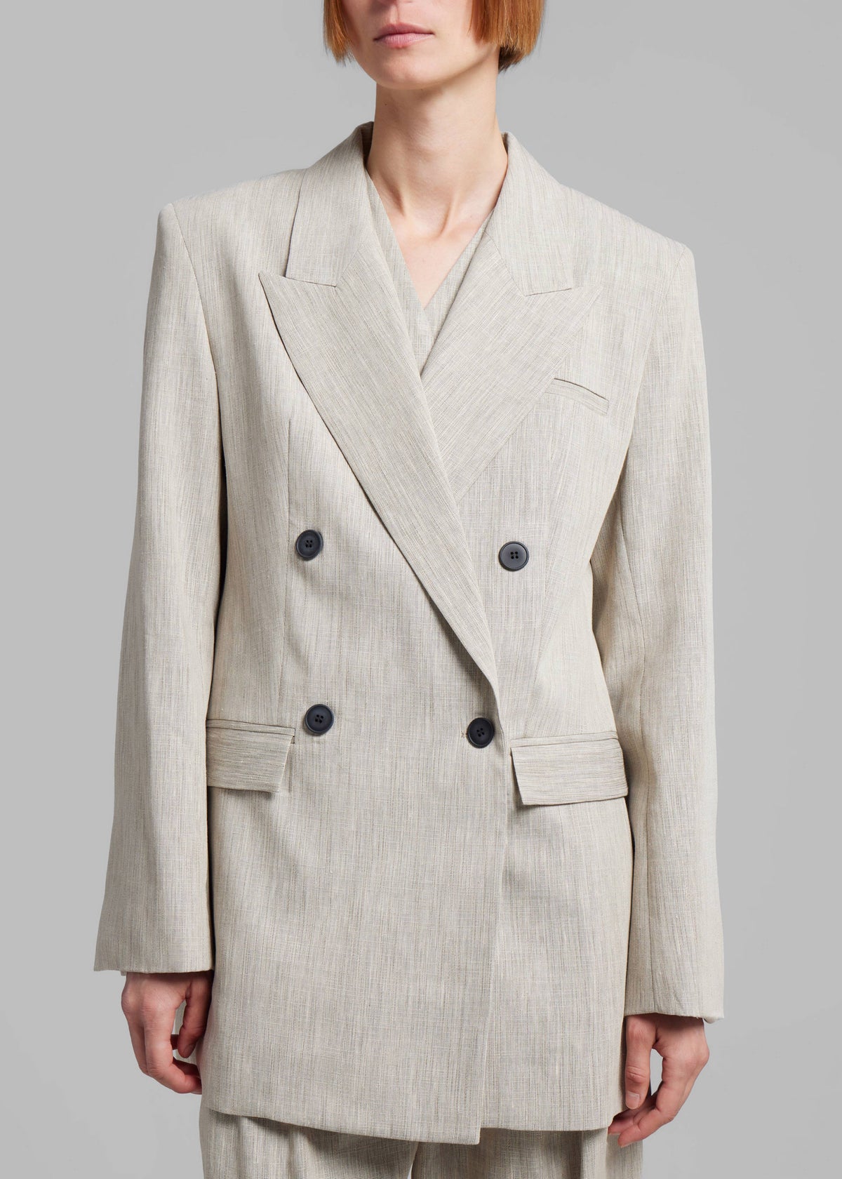 Esse Studios Bode Double Blazer - Asha Linen - 4