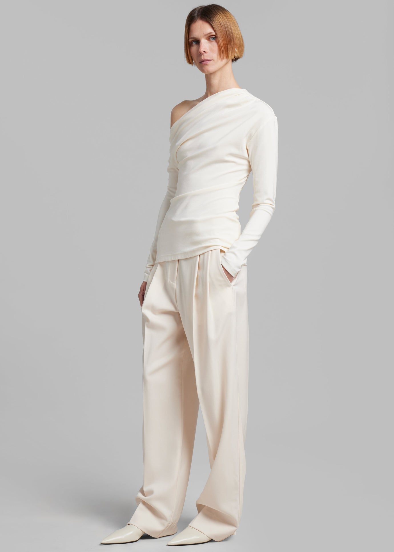 Esse Studios Portia Tailored Trousers - Crema - 1