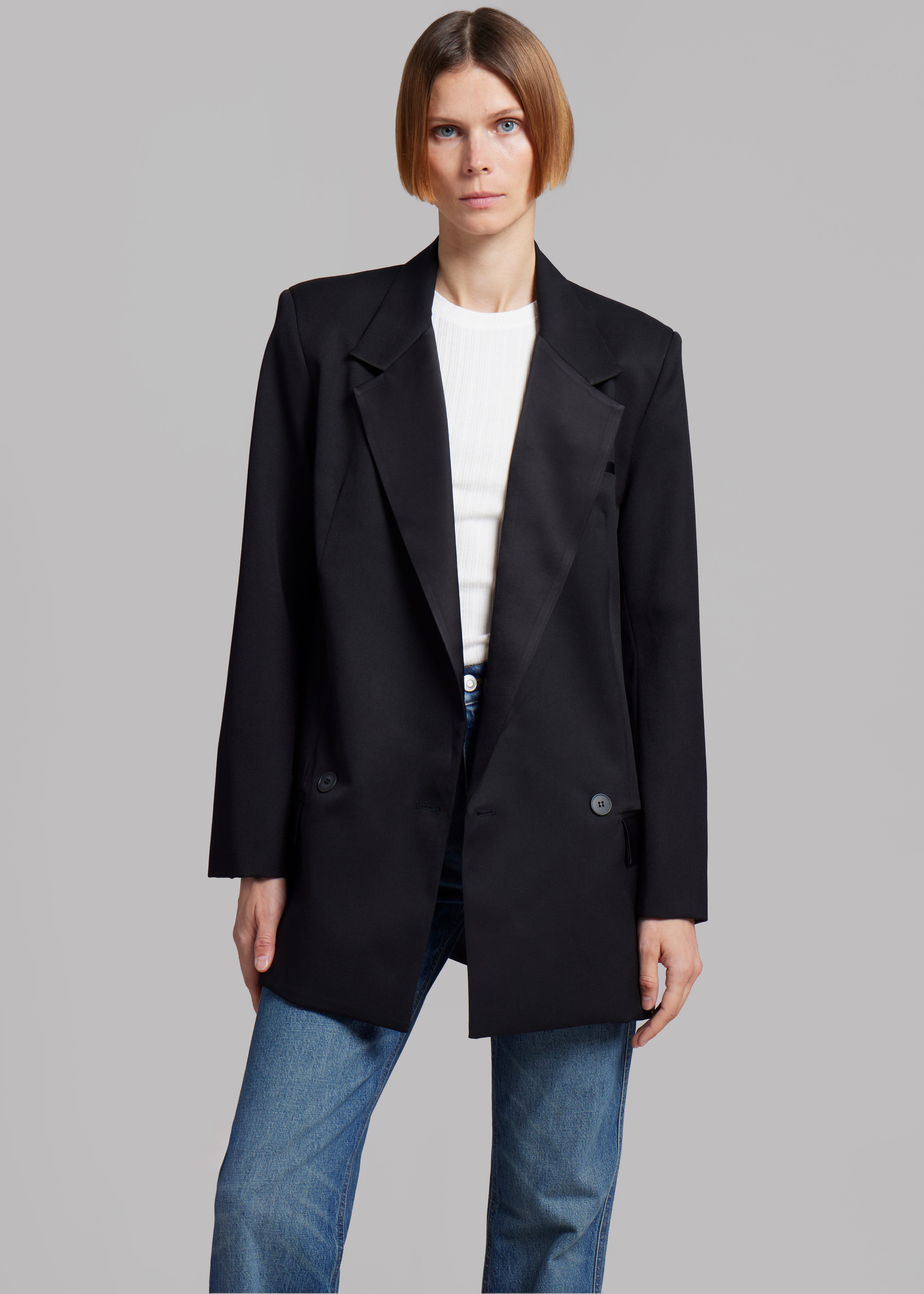 Esse Studios Tux Double Blazer - Black - 4