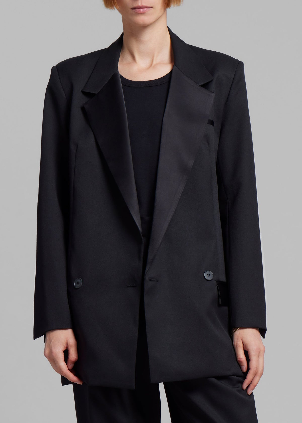 Esse Studios Tux Double Blazer - Black - 5