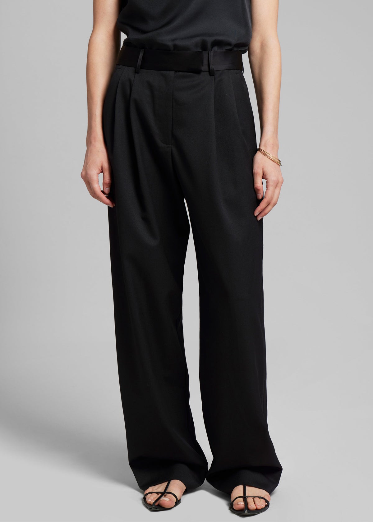 Esse Studios Tux Tailored Trousers - Black - 1