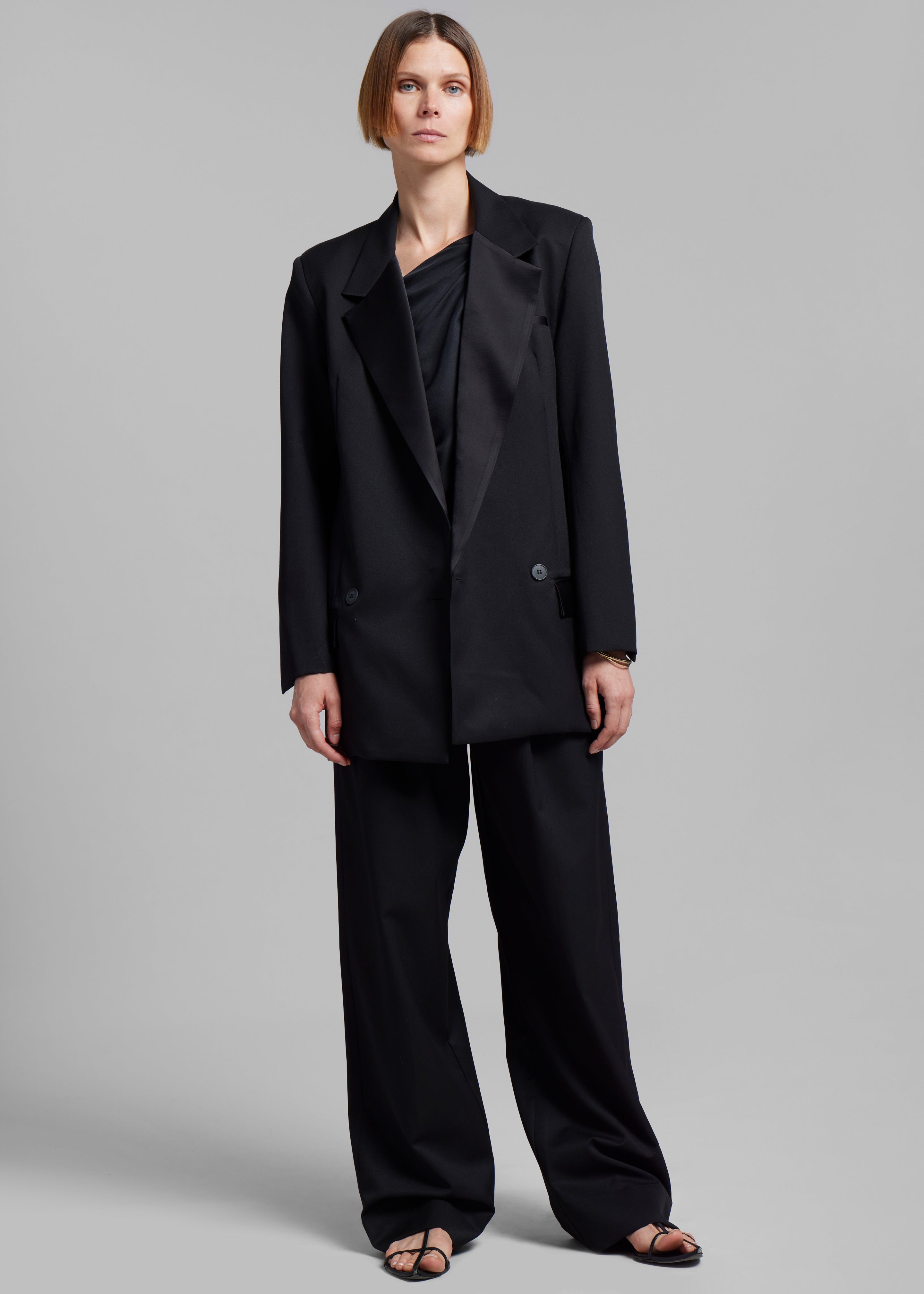 Esse Studios Tux Tailored Trousers - Black - 5