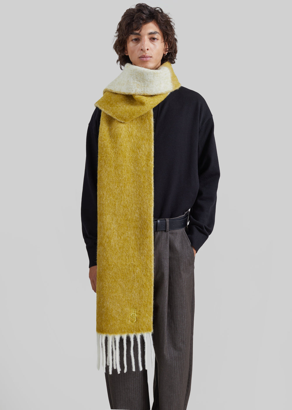 Ester Bicolor Scarf - Lime - 1