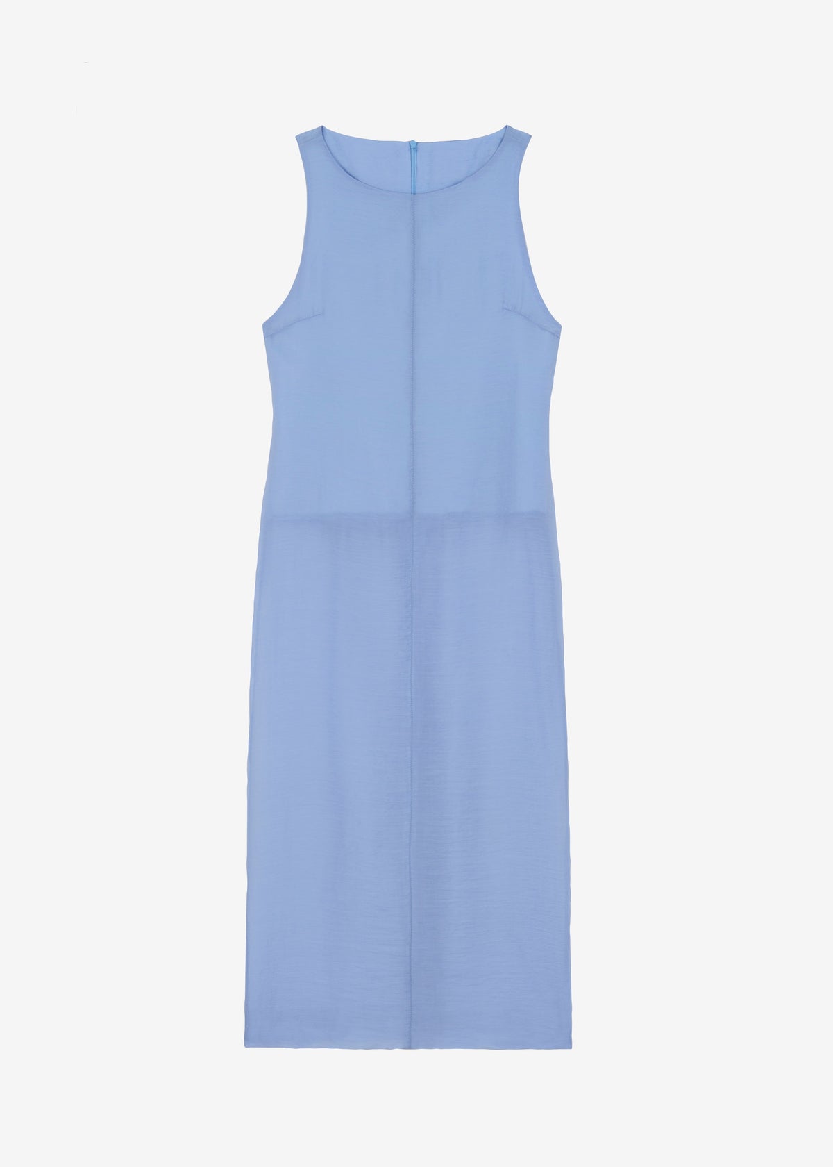 Etta Sheer Maxi Dress - Dusty Blue - 6