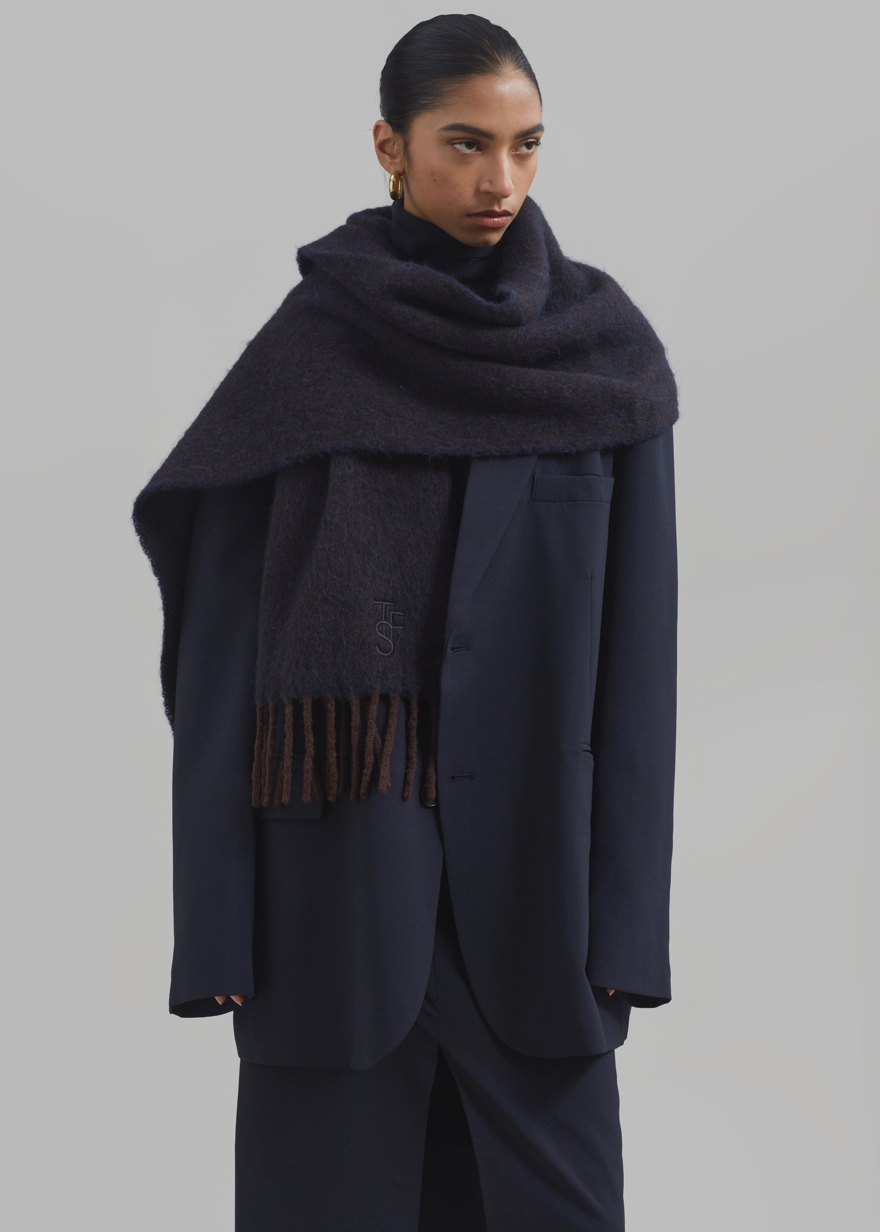 Navy Scarf