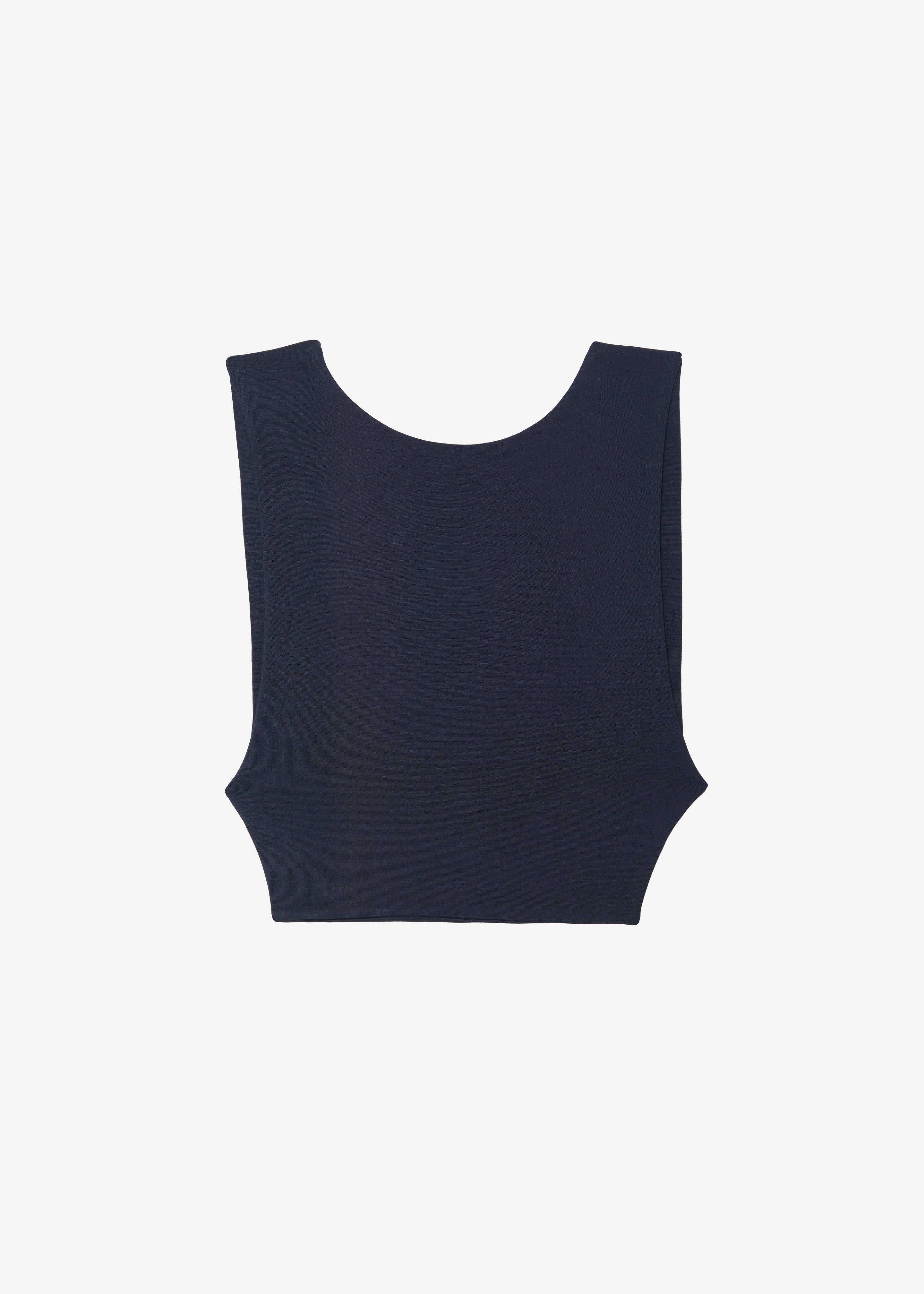 Evangeline Cropped Tank - Navy - 9