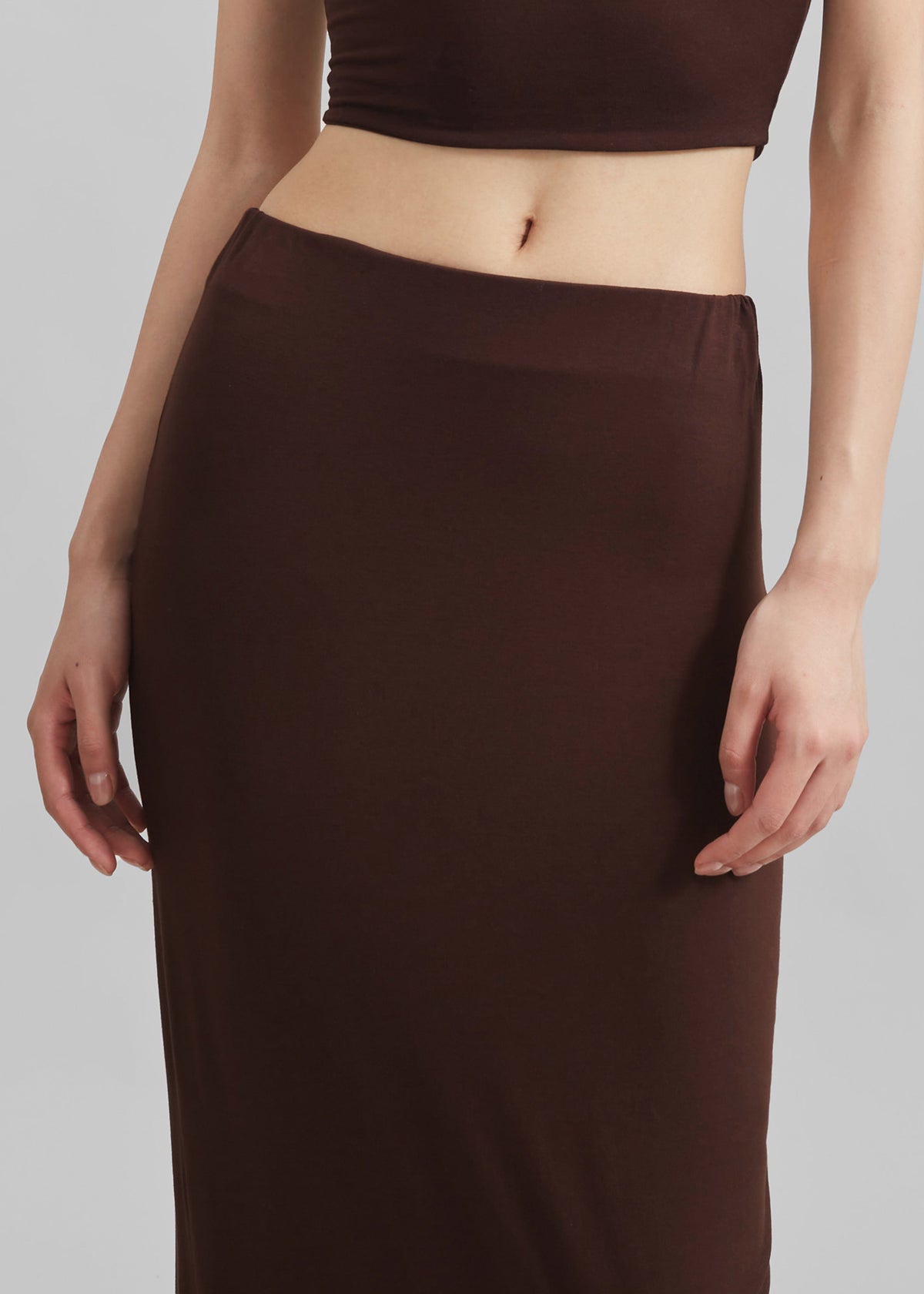 Evangeline Maxi Skirt - Brown - 7