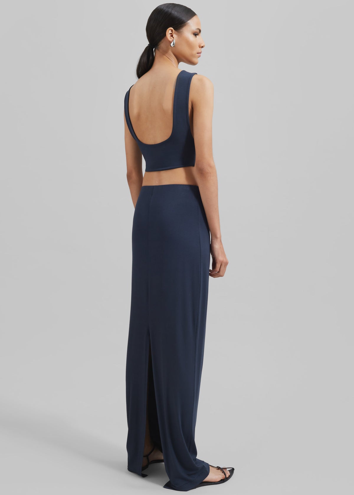 Evangeline Maxi Skirt - Navy - 11