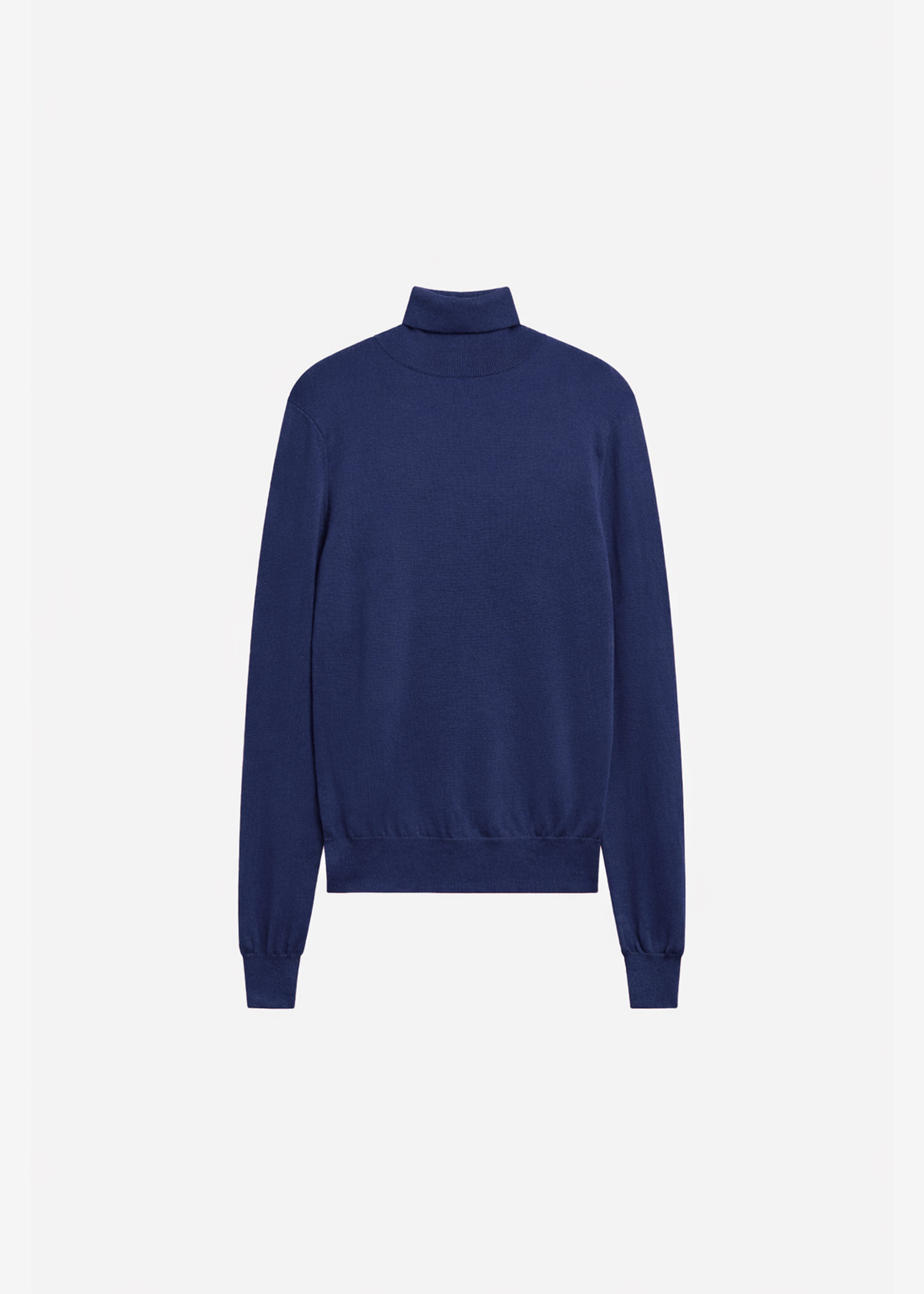 HYKE - ハイク 11249 RIBBED TURTLENECK SWEATER CAPE Eve Thin Turtleneck Sweater - Blue – The Frankie Shop Europe