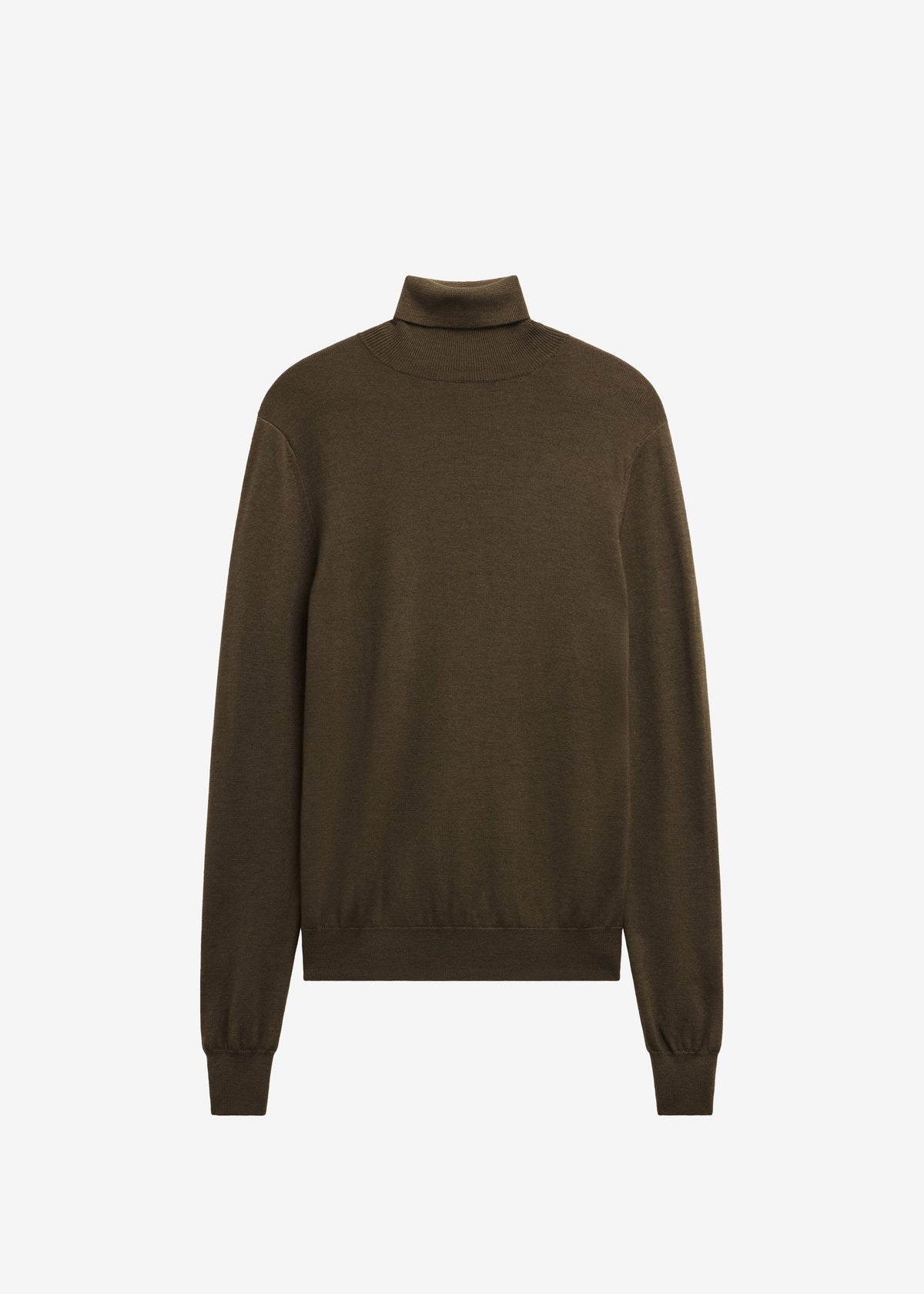 Eve Thin Turtleneck Sweater - Olive - 7