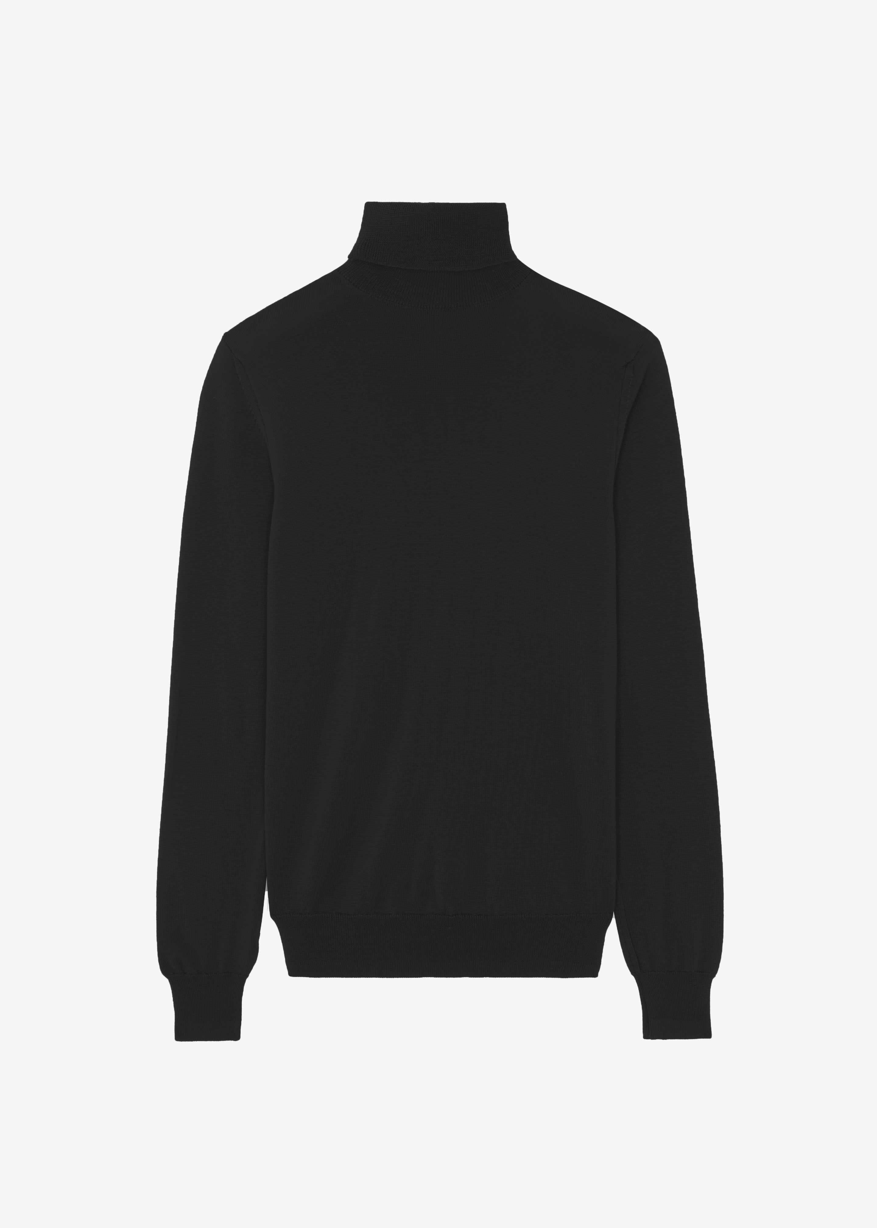 Eve Thin Turtleneck Sweater - Black - 9