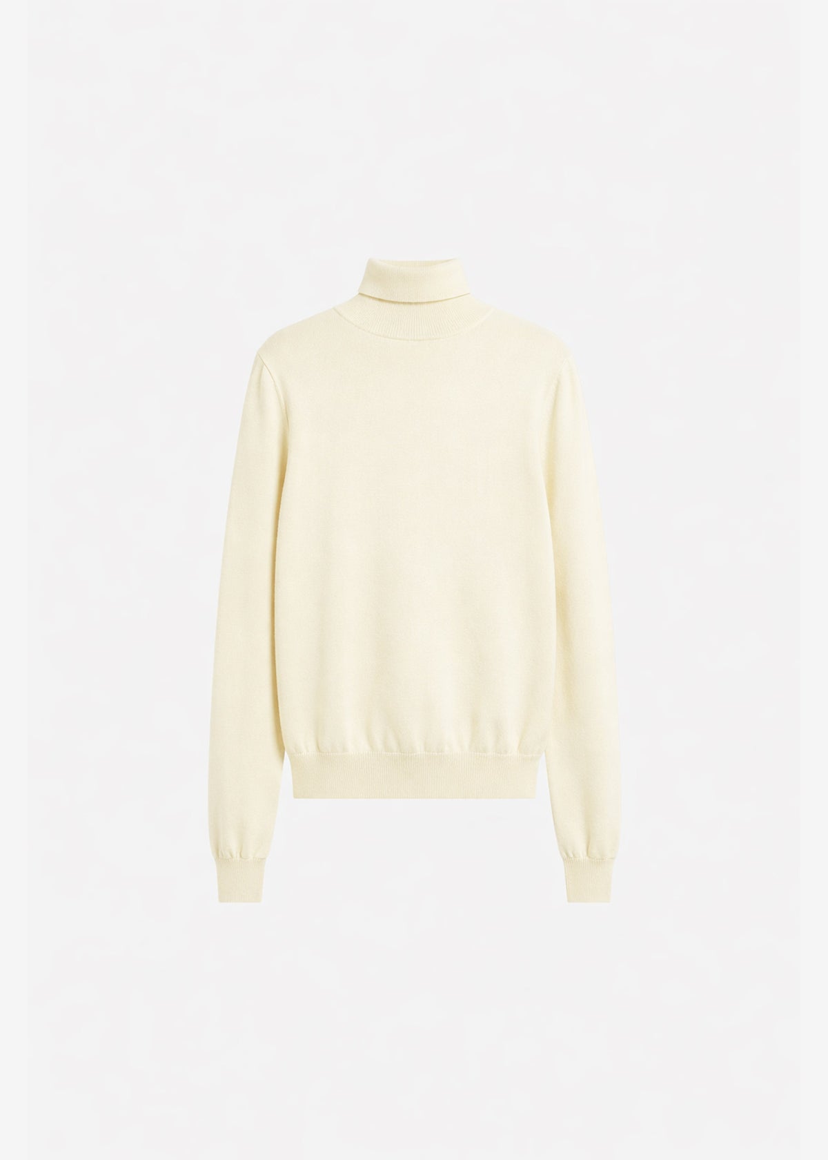 Eve Thin Turtleneck Sweater - Pale Yellow - 5
