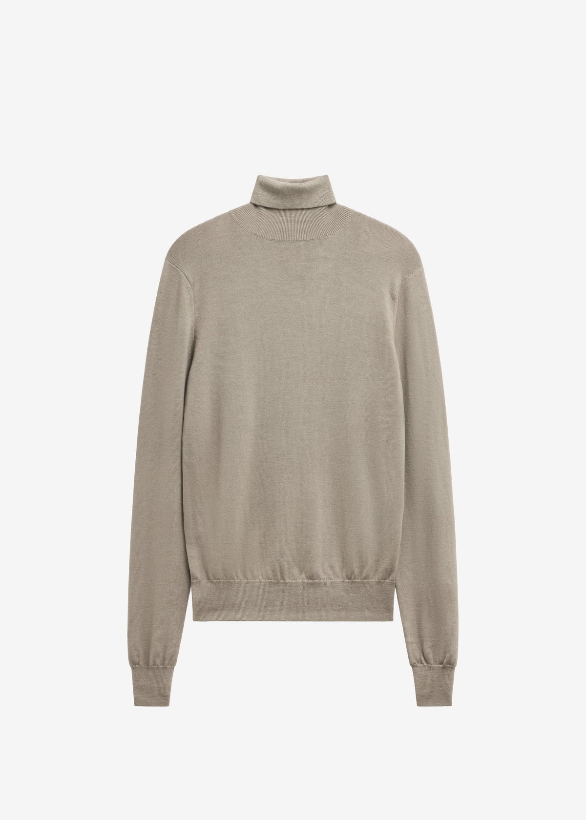 Eve Thin Turtleneck Sweater - Taupe - 6