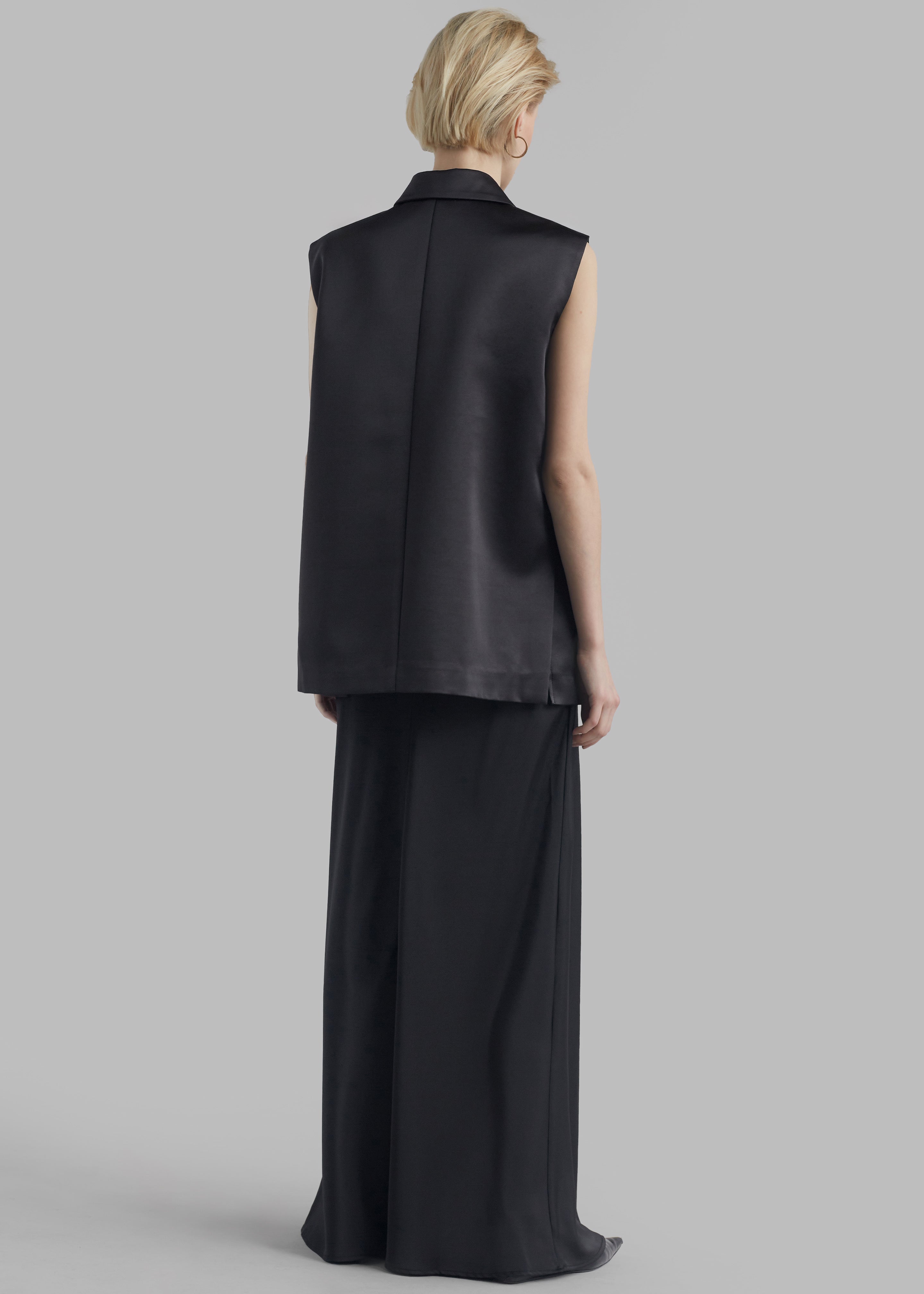 Everly Satin Vest - Black - 9