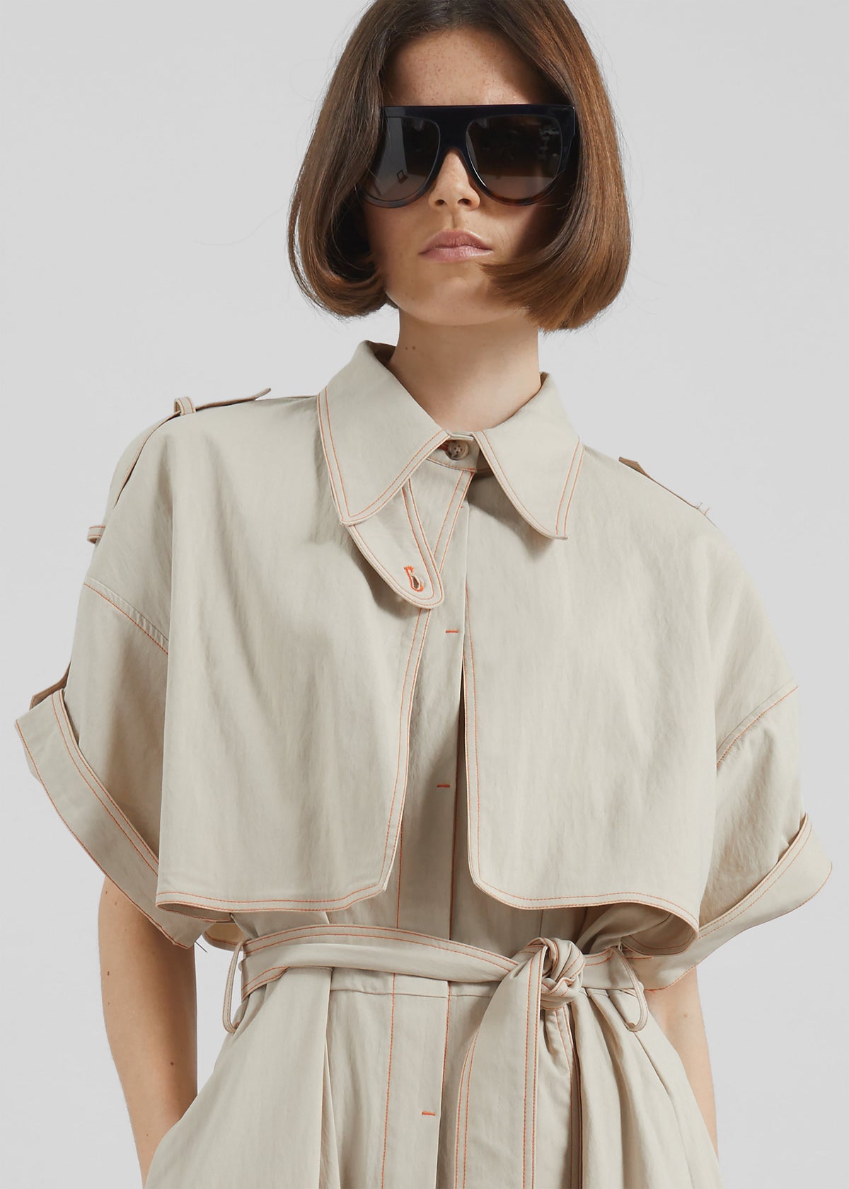 Everset Trench Dress - Beige - 7